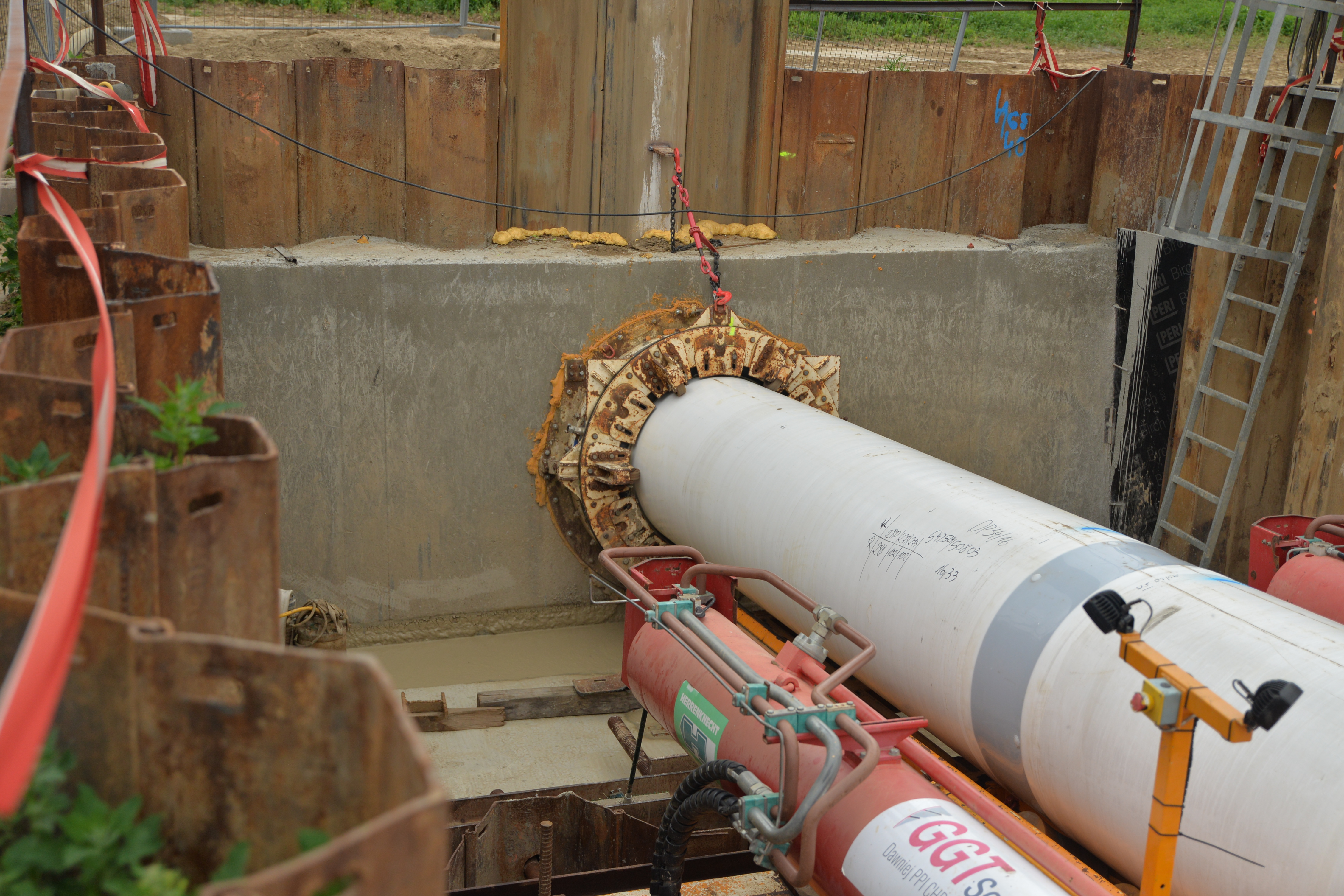 gazociąg Gardeja-Kolnik, przewiert pod Wisłą w okolicach Kwidzyna