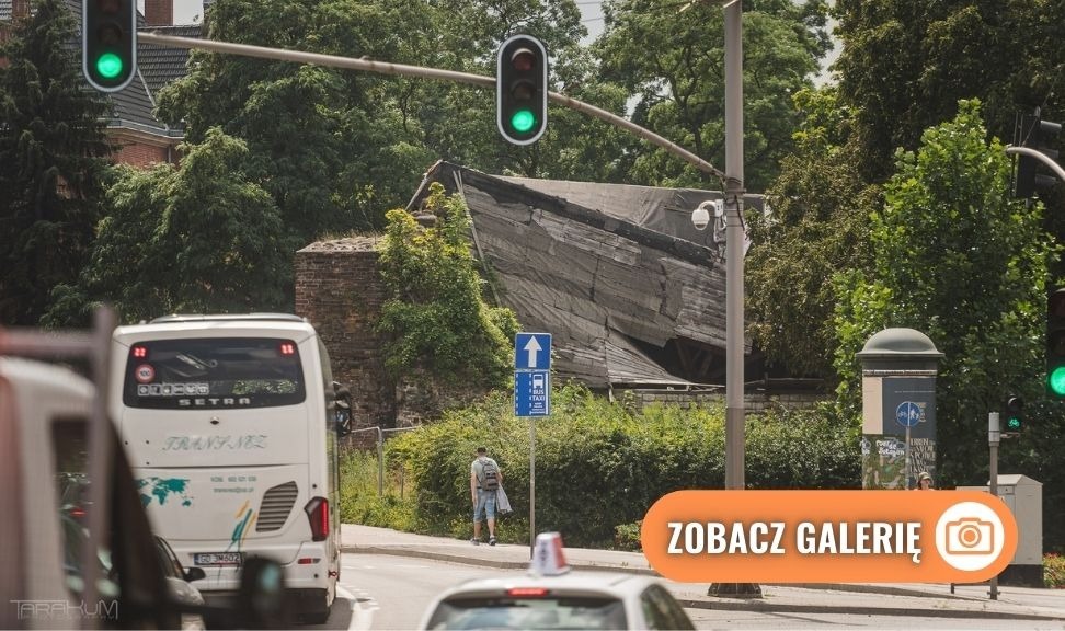 Bastion św. Elżbierty w Gdańsku 2025, zawalony dach