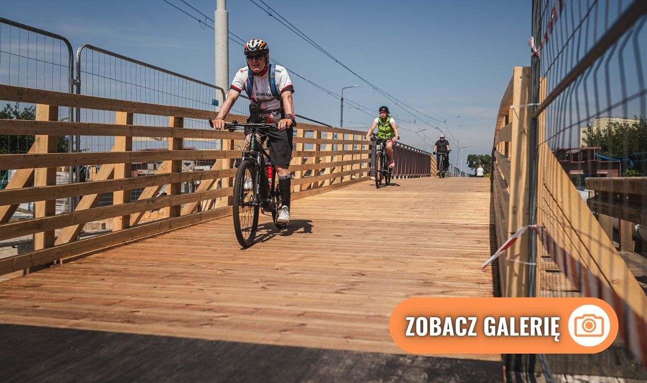 Most Siennicki w Gdańsku z kładką dla pieszych i rowerzystów