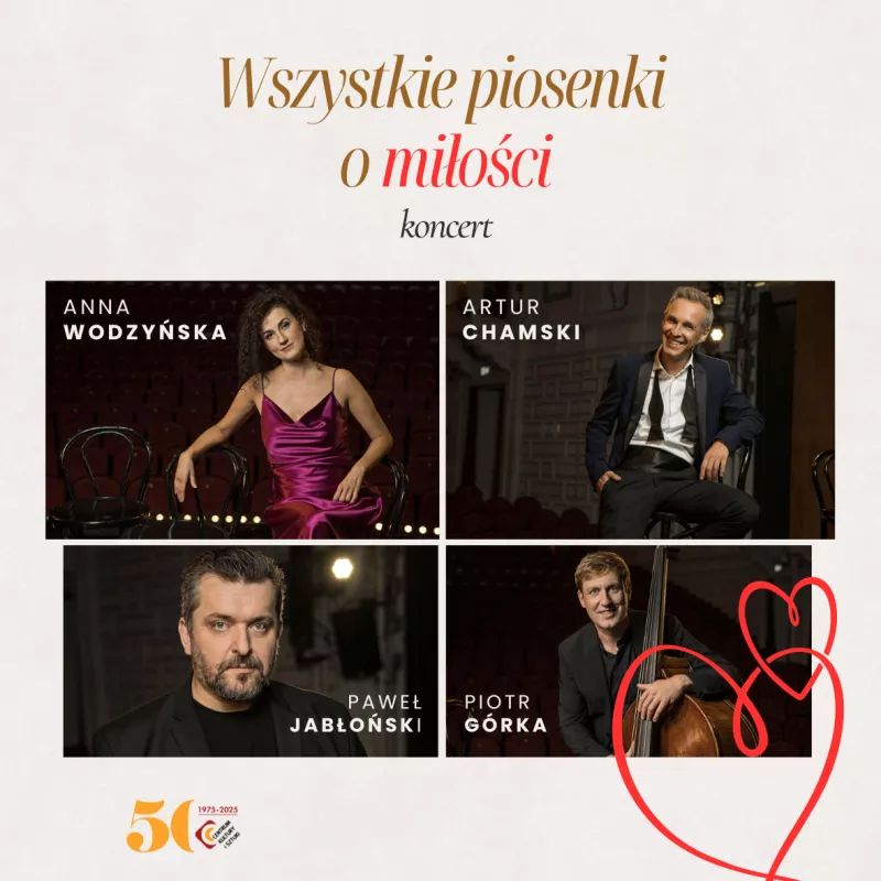 koncert „Wszystkie piosenki o miłości” w Tczewie, plakat