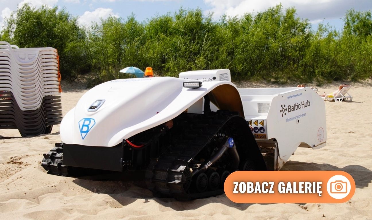 BeBot – nowoczesny robot sprzątający plażę w Gdańsku-Stogach