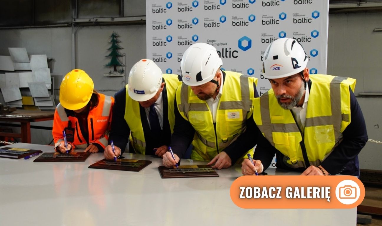 pierwsze cięcie stali na konstrukcje dla morskiej farmy wiatrowej Baltica 2