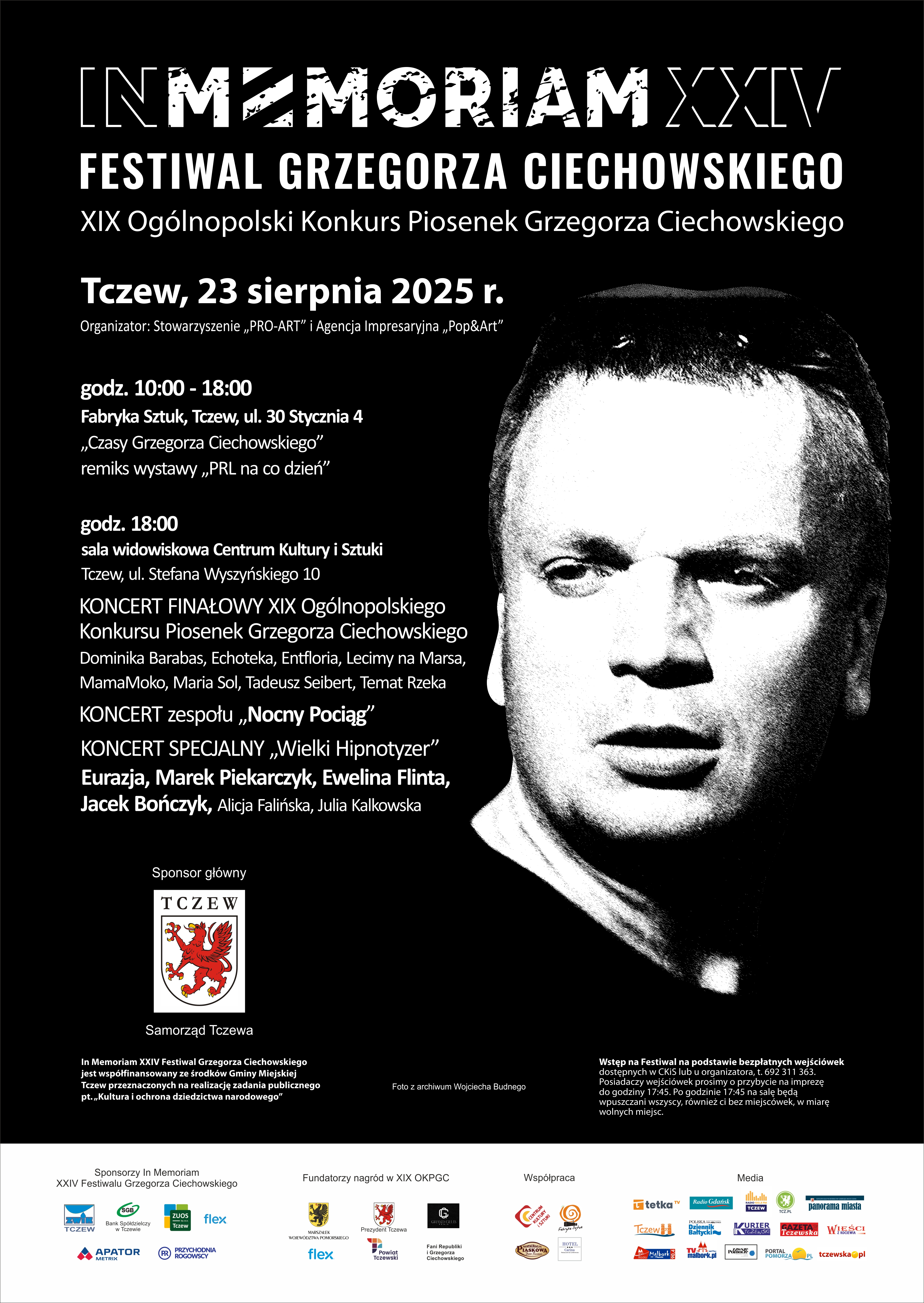 In Memoriam. Festiwal pamięci Grzegorza Ciechowskiego w Tczewie