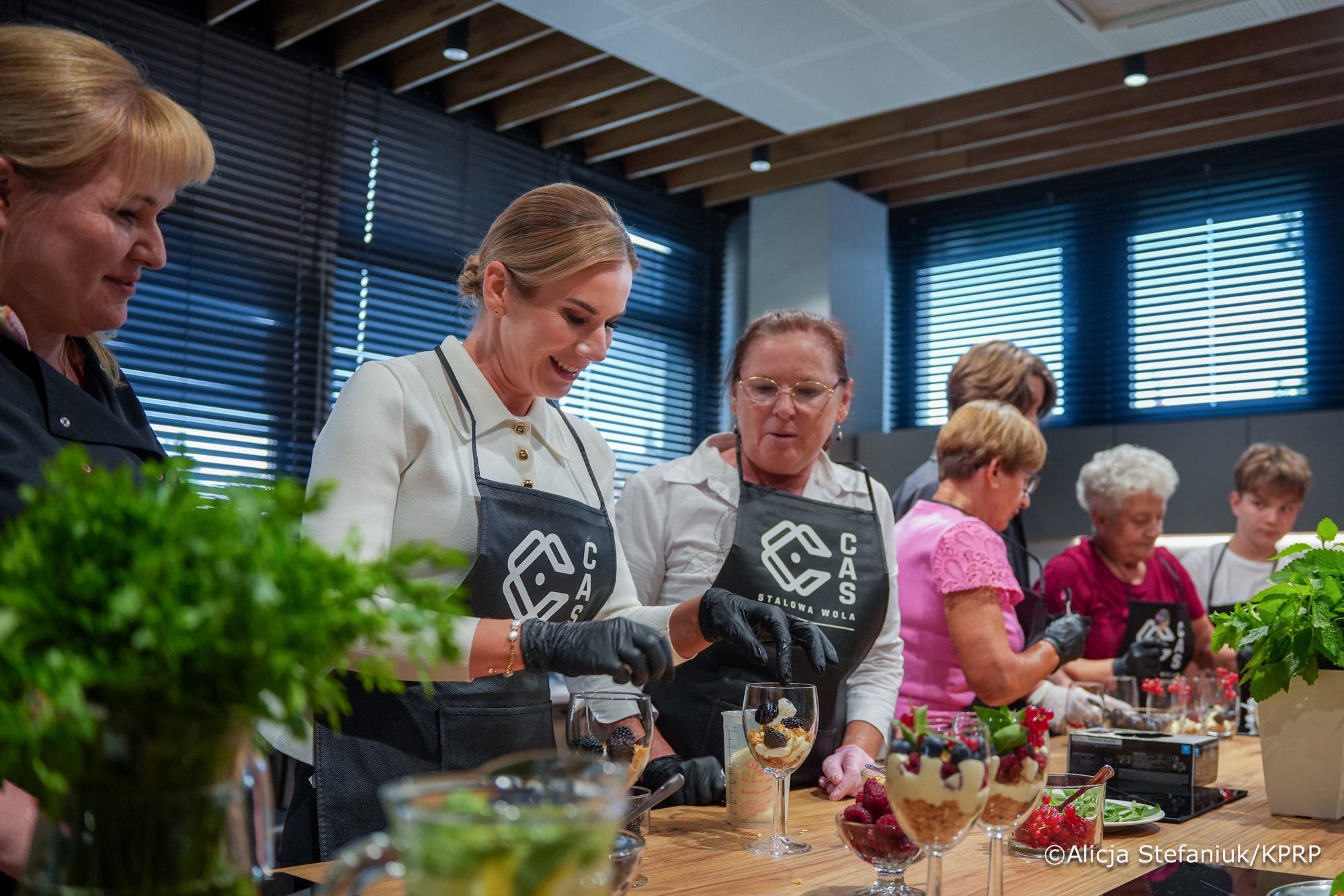 Marta Nawrocka w Centrum Aktywności Seniora w Stalowej Woli