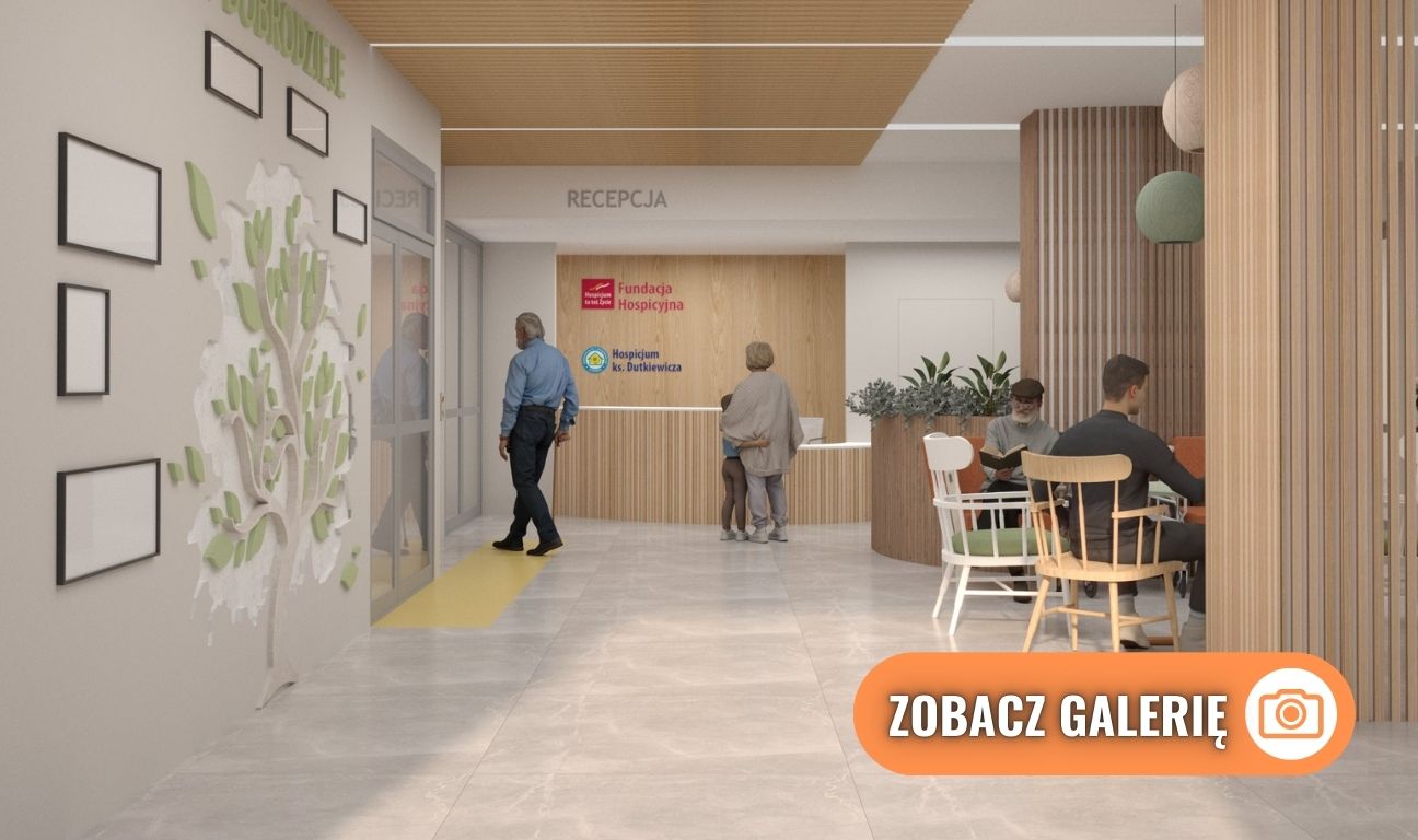 Hospicjum im. ks. E. Dutkiewicza SAC w Gdańsku po przebudowie, wizualizacja