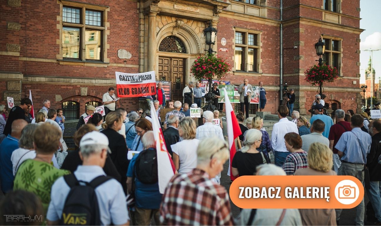 protest przeciwników edukacji zdrowotnej w Gdańsku
