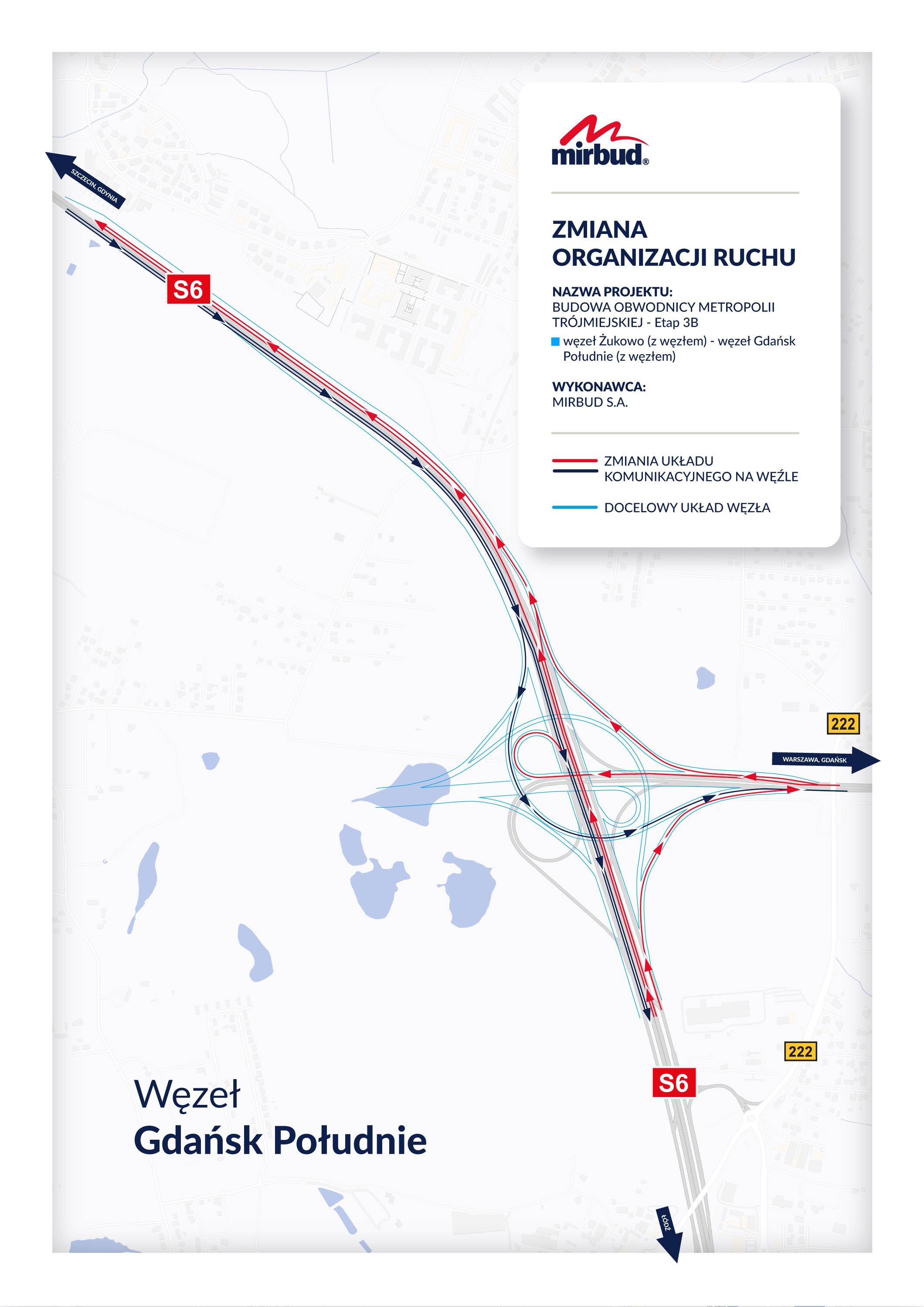 zmiana organizacji ruchu na węźle Gdańsk Południe