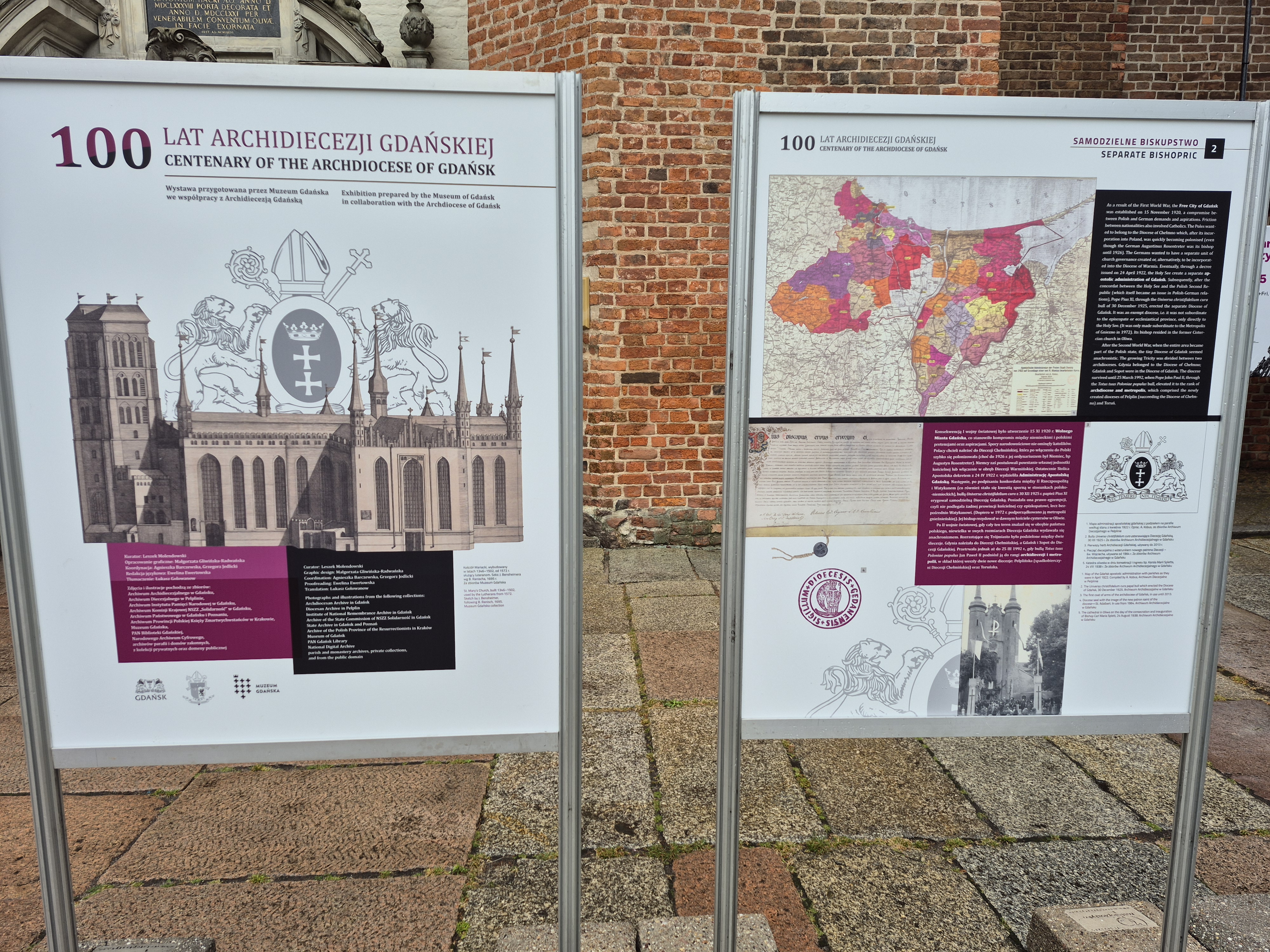 wystawa „100 lat Archidiecezji Gdańskiej”