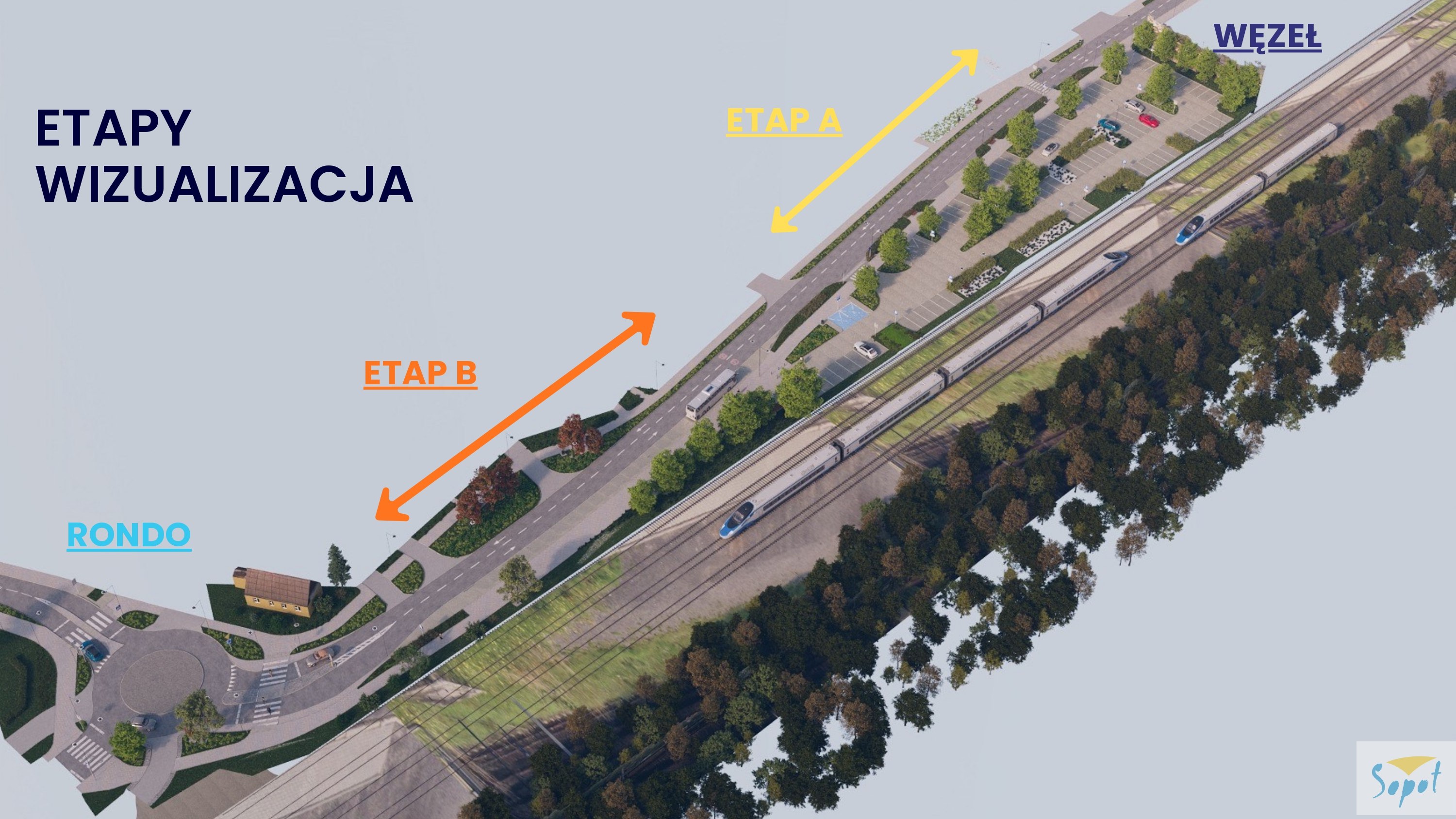 nowa ulica „Torowa” w Sopocie, wizualizacja