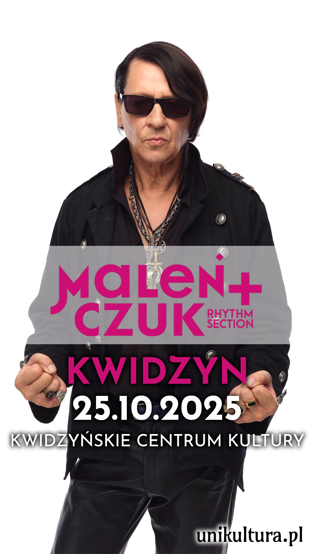 Maciej Maleńczuk, plakat koncertu w Kwidzynie