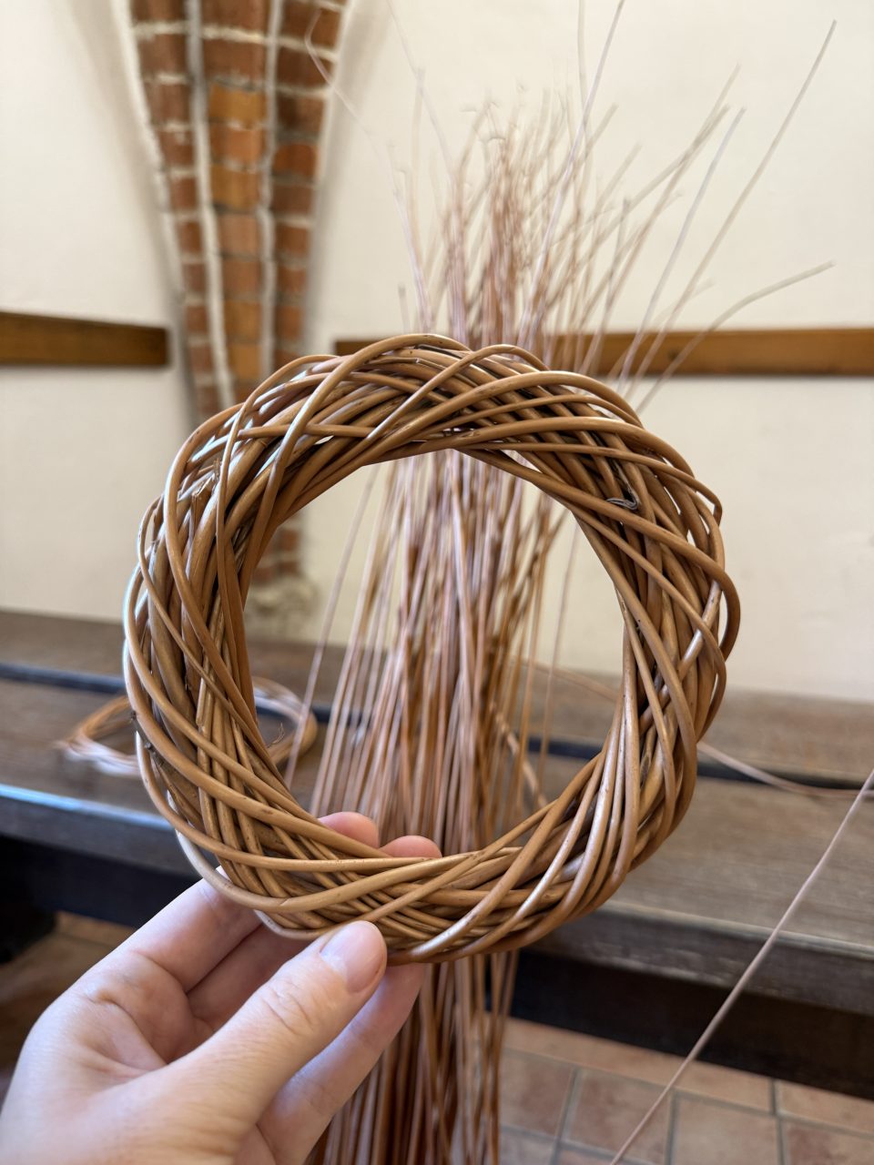 wiklinowy wieniec adwentowy