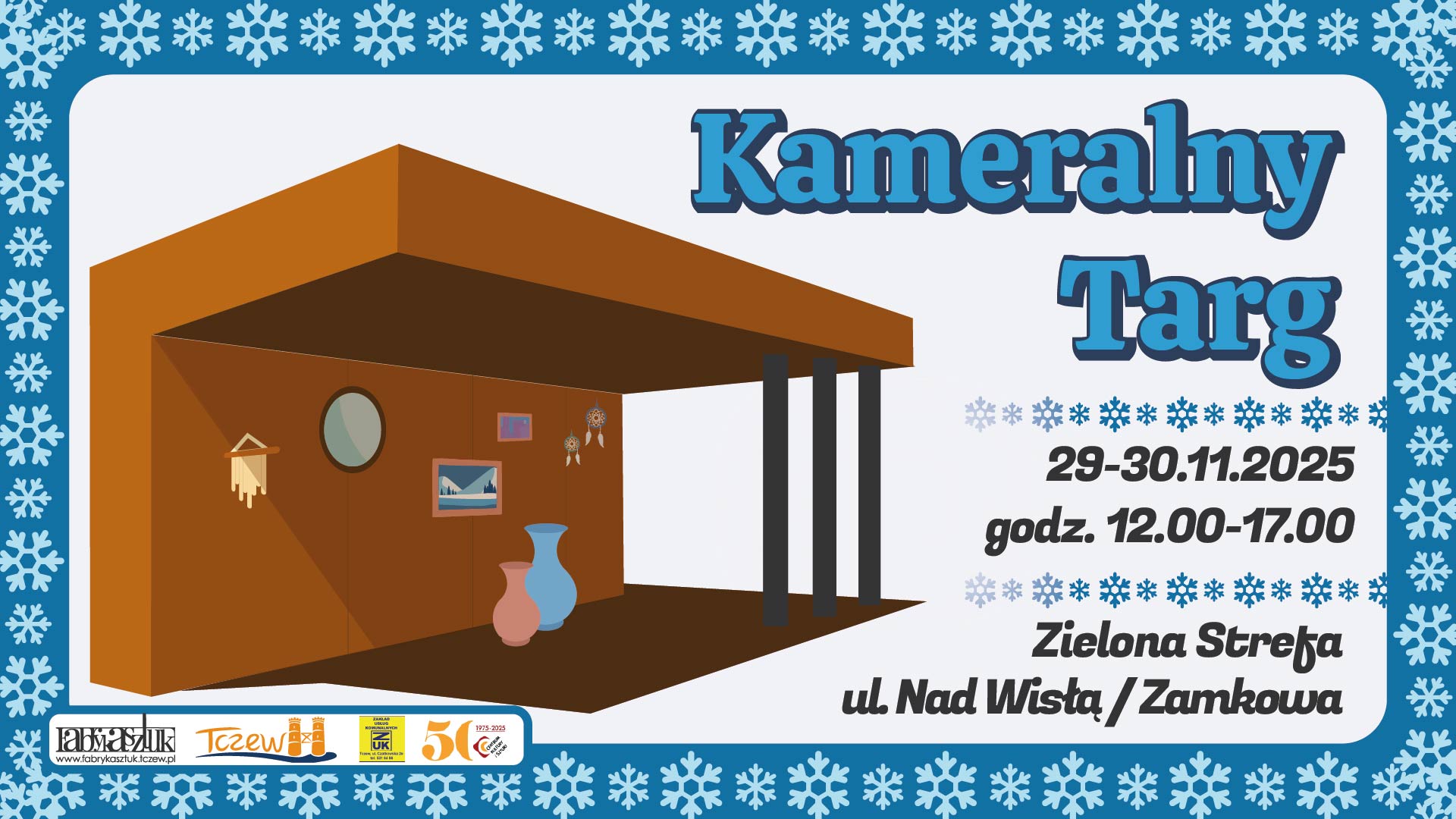 Kameralny targ w Zielonej Strefie w Tczewie, plakat