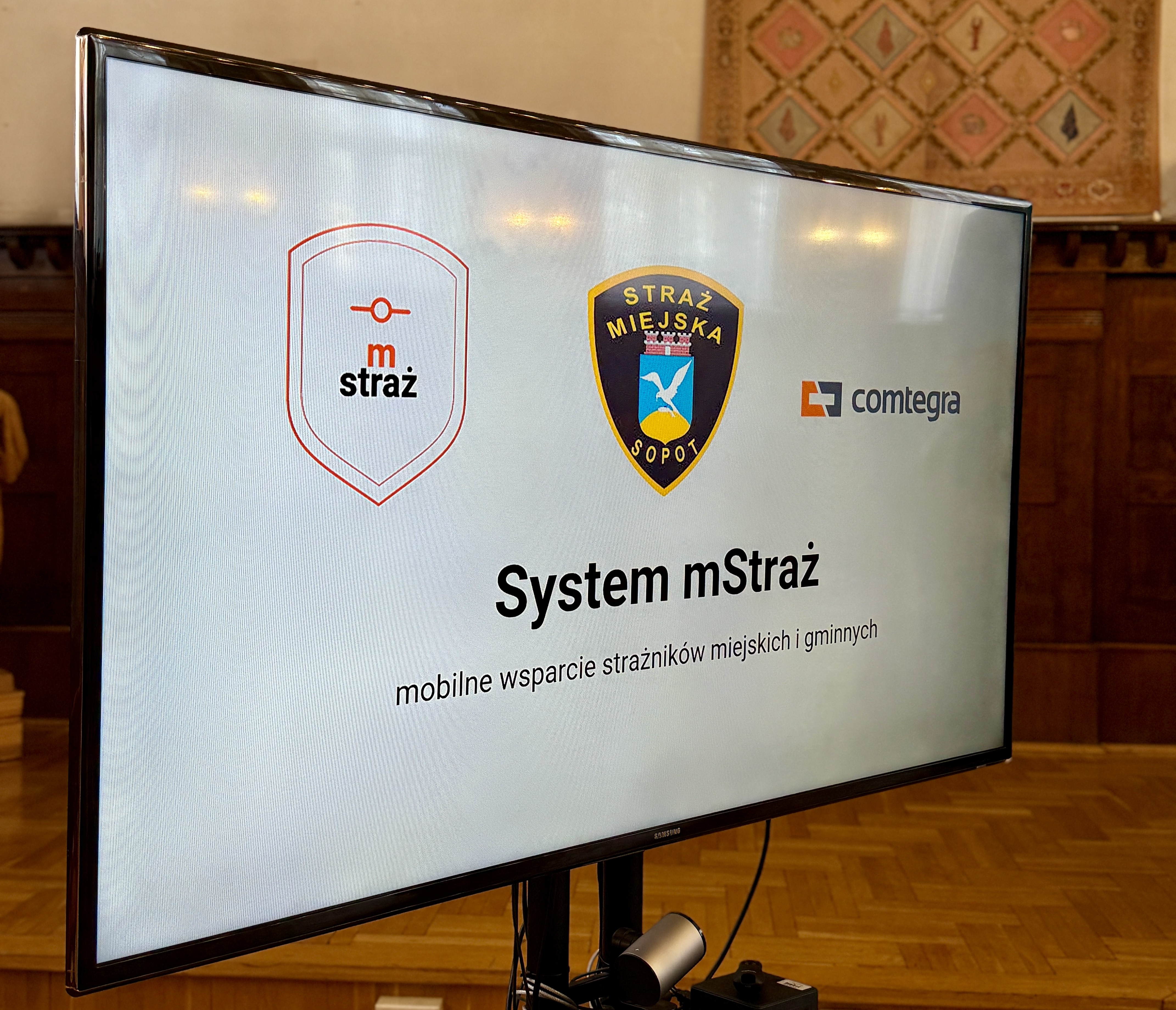 prezentacja aplikacji mStraż dla sopockich strażników miejskich