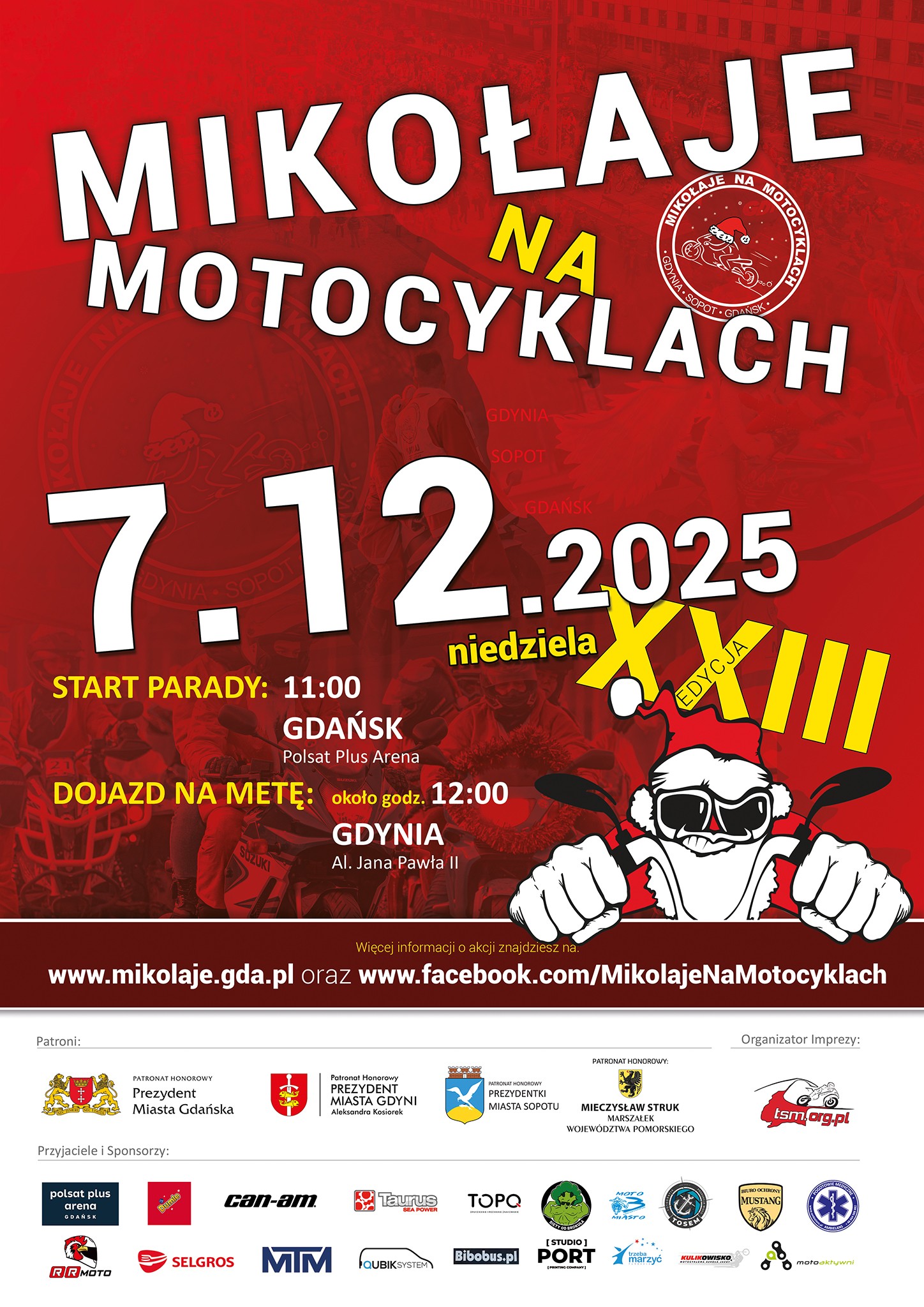 „Mikołaje na Motocyklach” 2025, plakat