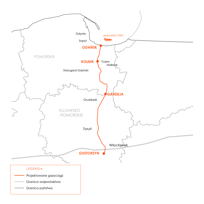 część lądowa programu FSRU