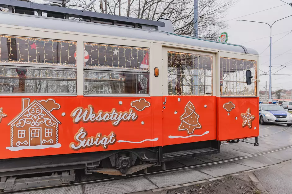 świąteczny tramwaj, Gdańsk 2025