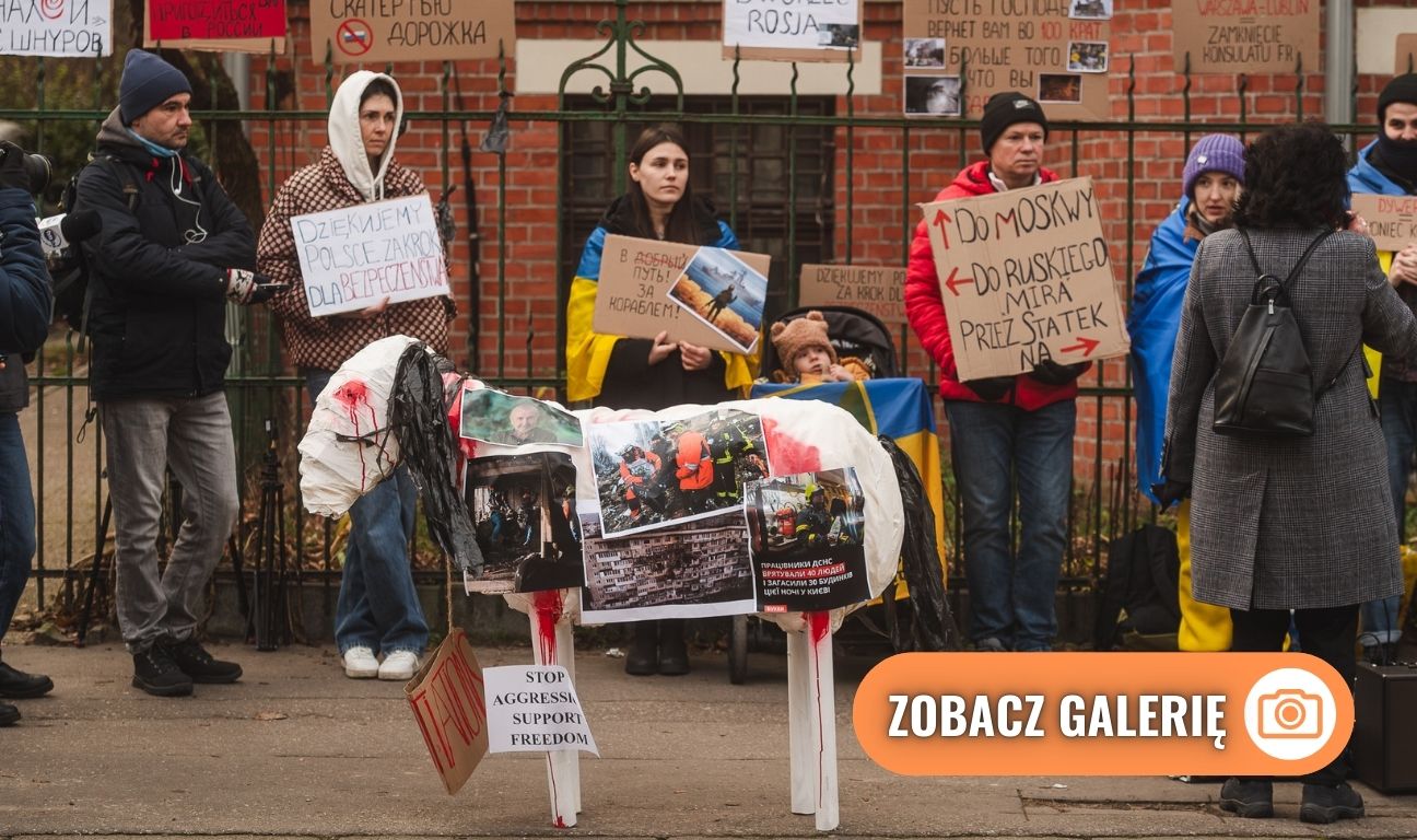 „Pożegnanie Imperium”, protest przed konsulatem Federacji Rosyjskiej, Gdańsk 2025