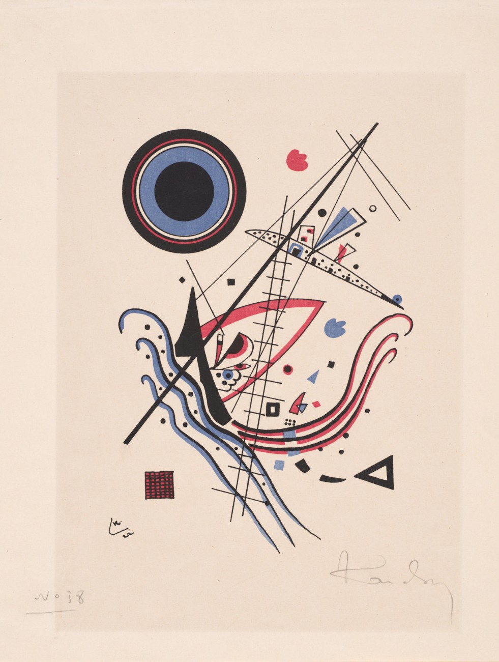 Wassily Kandinsky, „Niebieski” (Kompozycja z kołem)