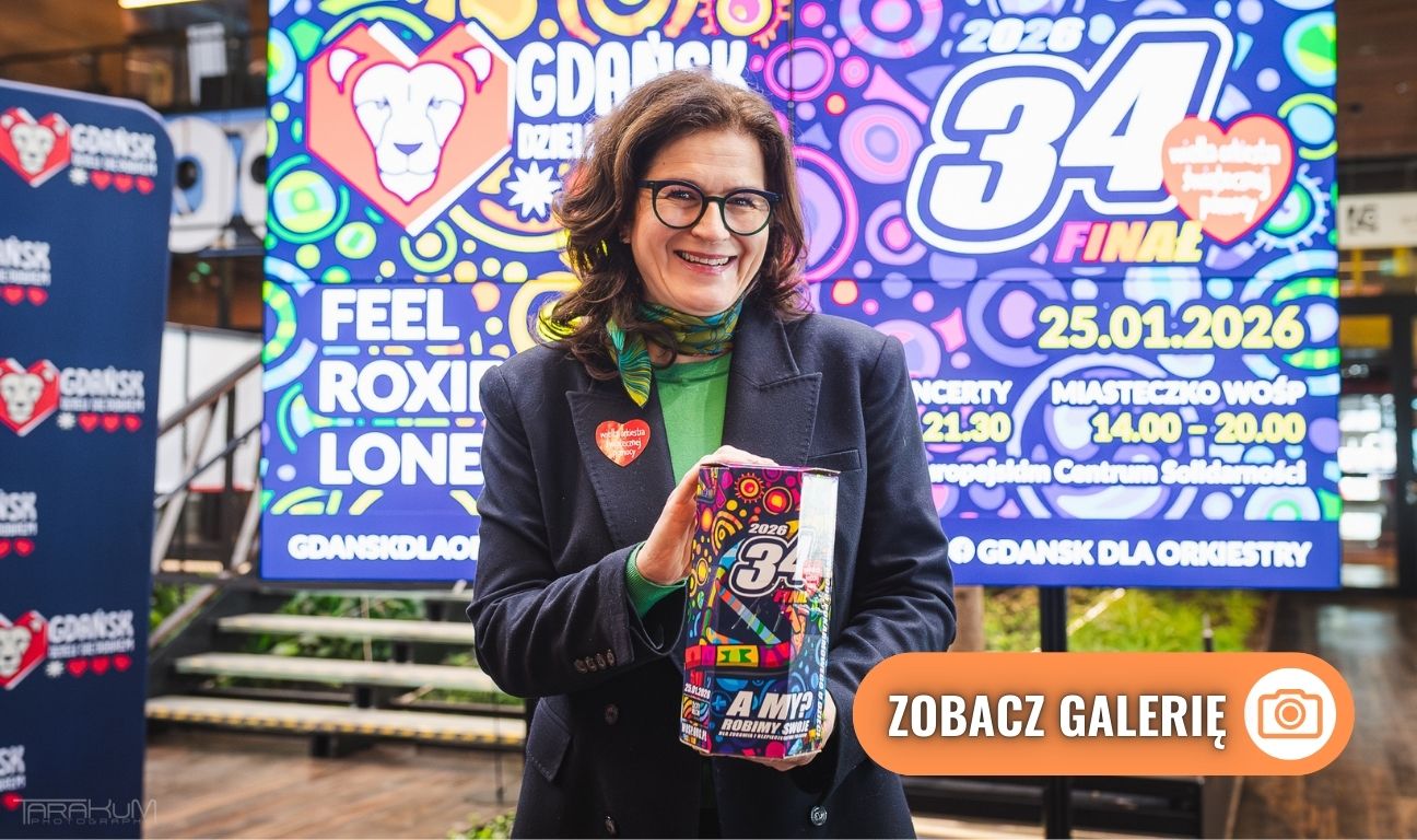 Aleksandra Dulkiewicz, konferencja prasowa zapowiadająca 34. finał WOŚP, Gdańsk 2026