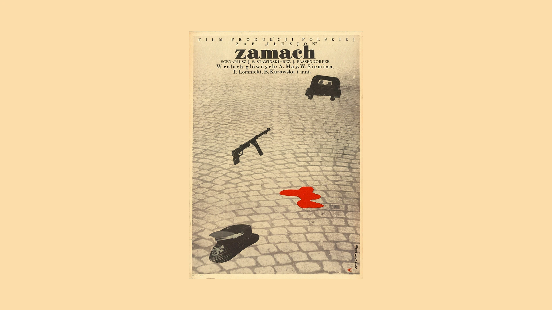 „Zamach”, plakat ze&nbsp;zbiorów Zuzanny i&nbsp;Tomasza Lipińskich