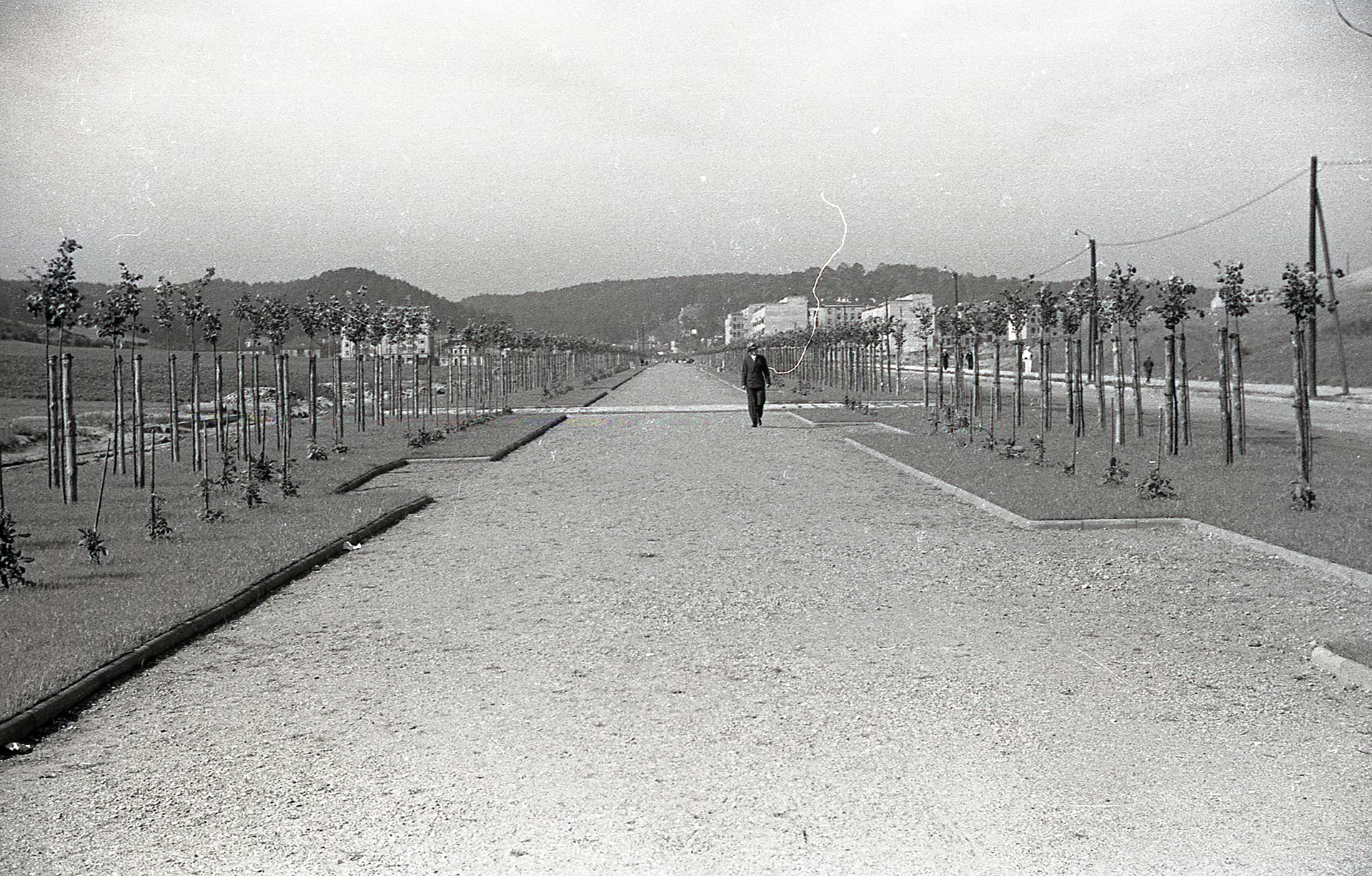 promenada spacerowa wzdłuż Alei marszałkla Józefa Piłsudskiego w Gdyni, 1935