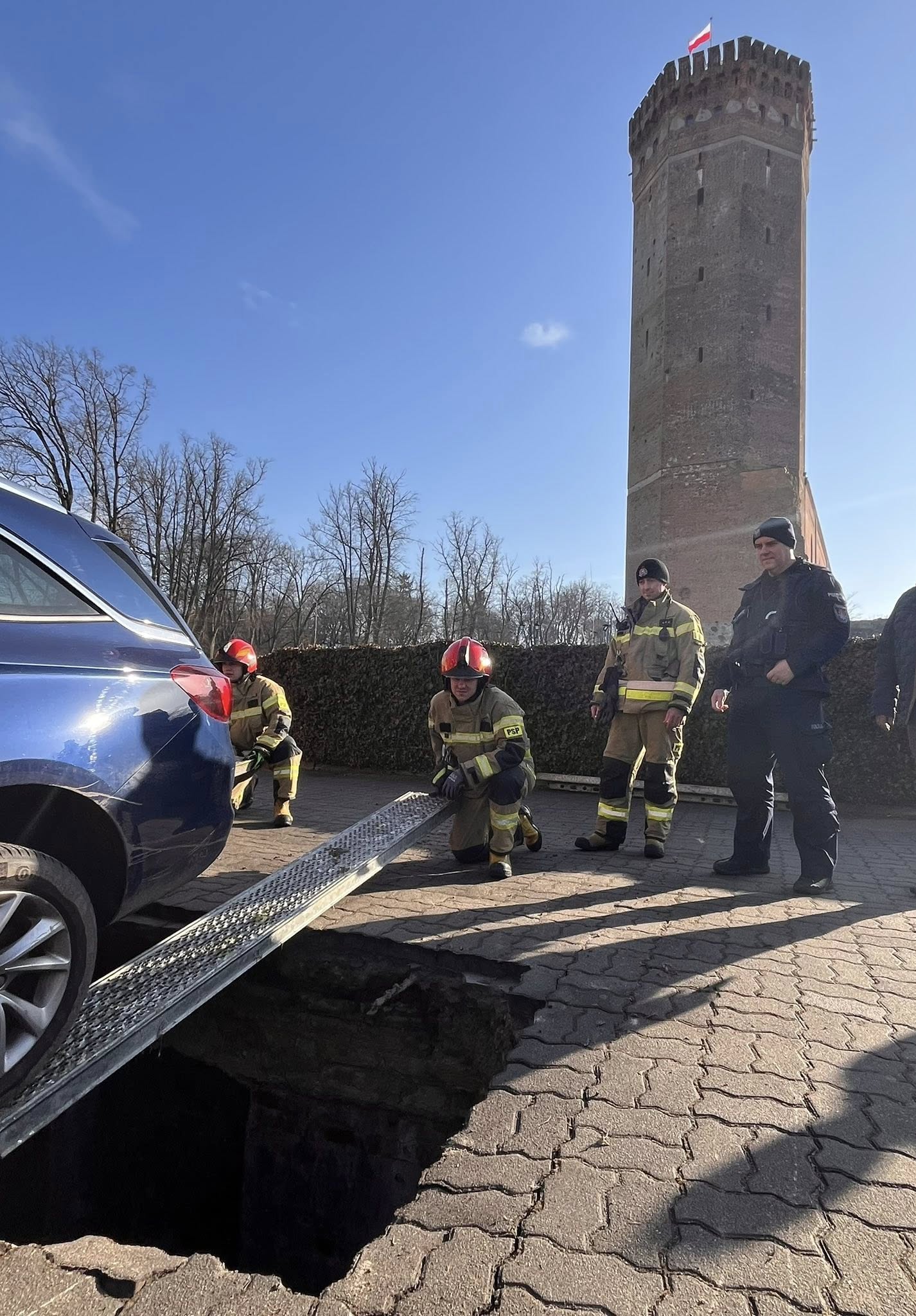osouwisko pod zamkiem w Człuchowie