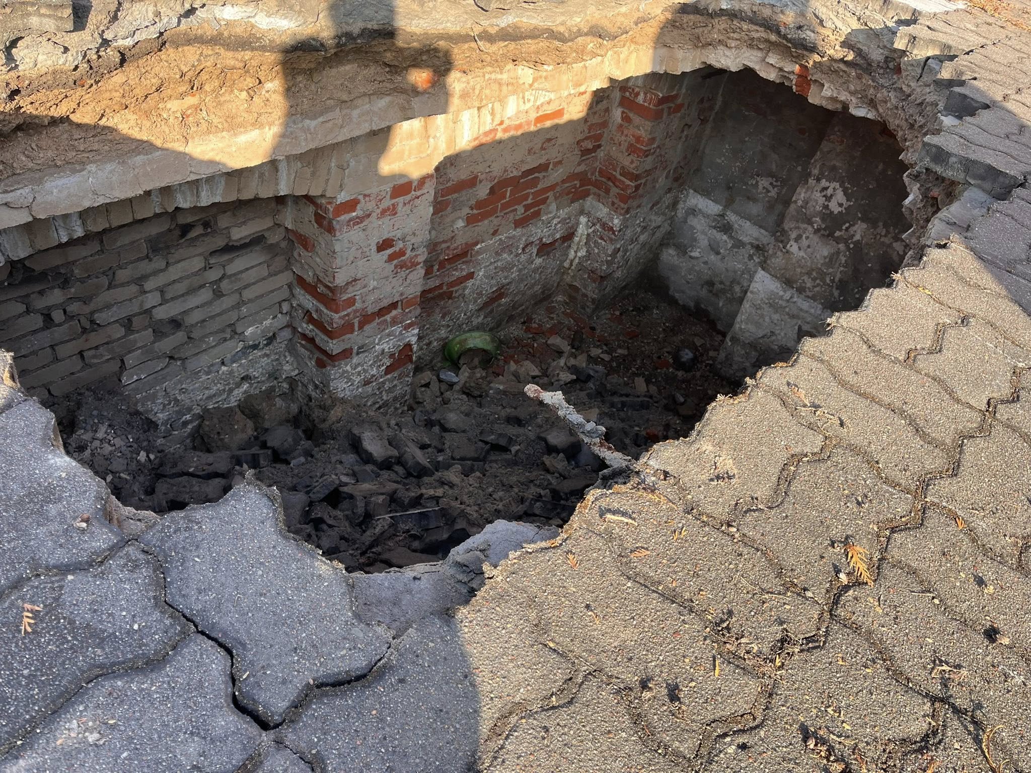 osouwisko pod zamkiem w Człuchowie