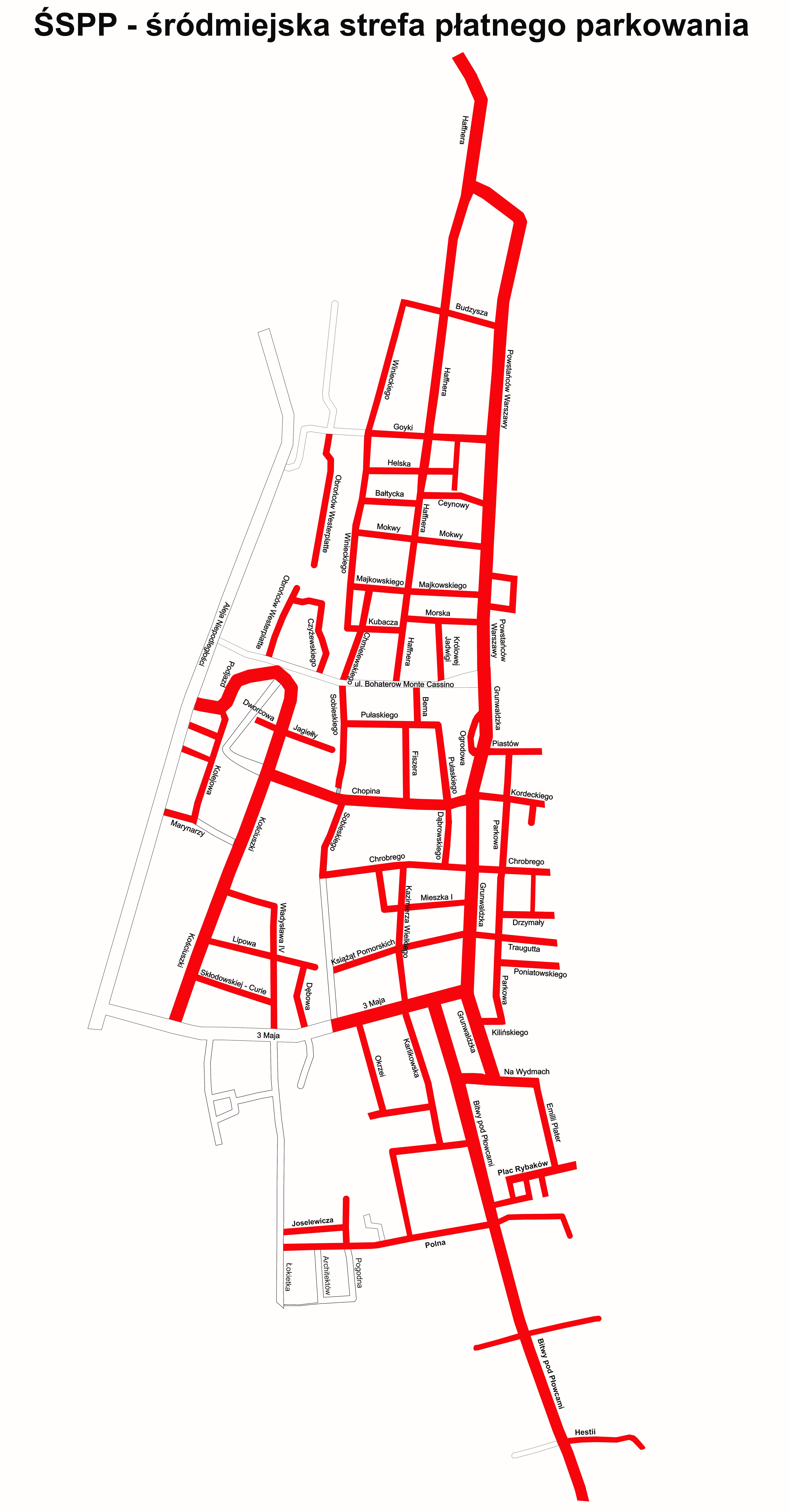 Śródmiejska Strefa Płatnego Parkowania, Sopot
