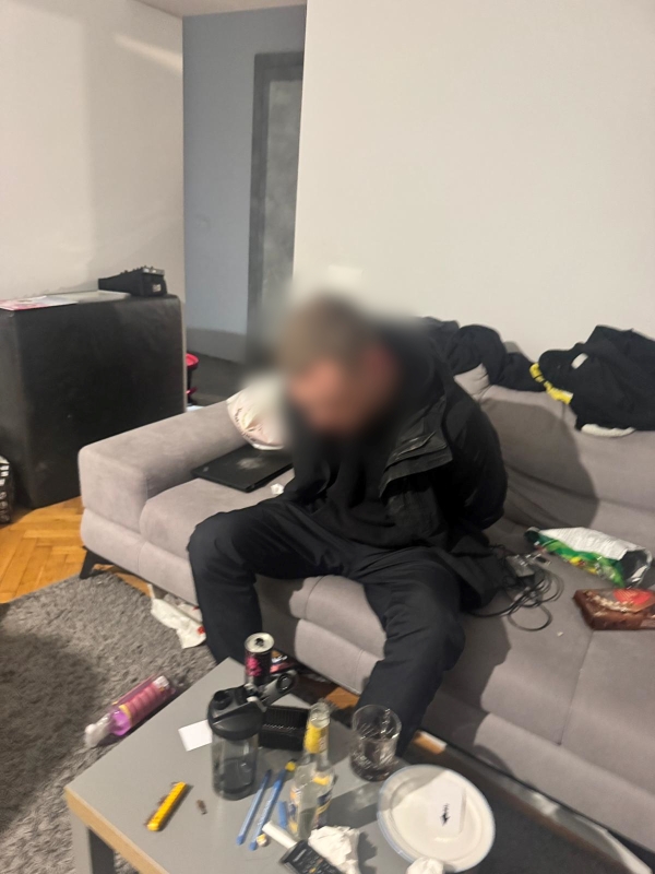 jeden z zatrzymanych za narkotyki mężczyzn, Gdynia