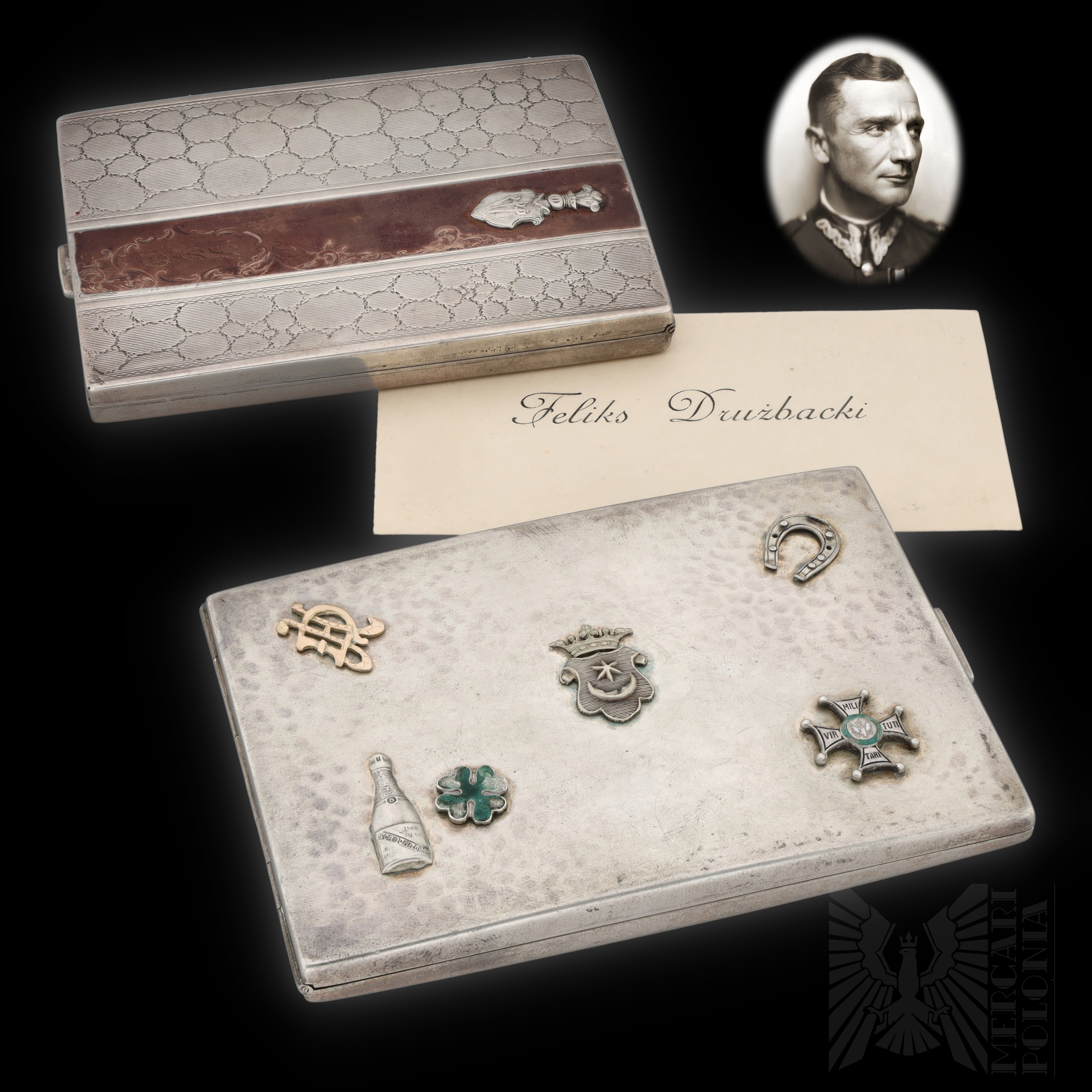 srebrna papierośnica majora „Hubala”