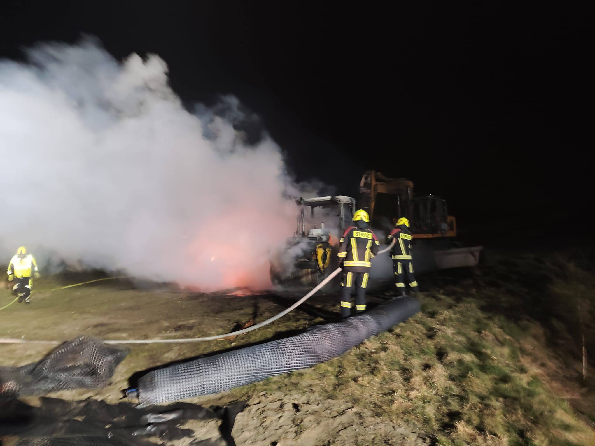 pożar koło budowy elektrowni jądrowej, Słajszewo
