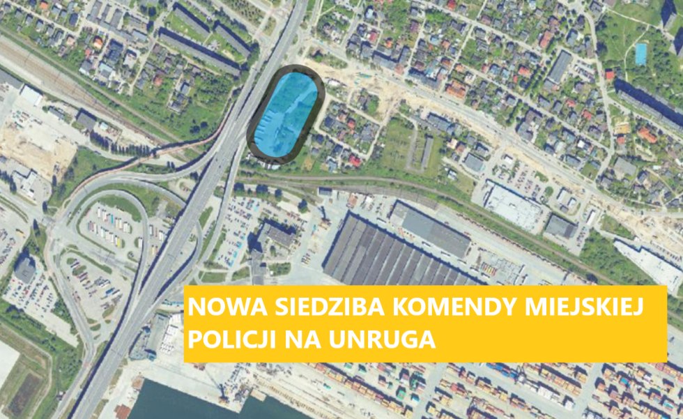 lokalizacja nowej Komendy Miejskiej Policji w Gdyni