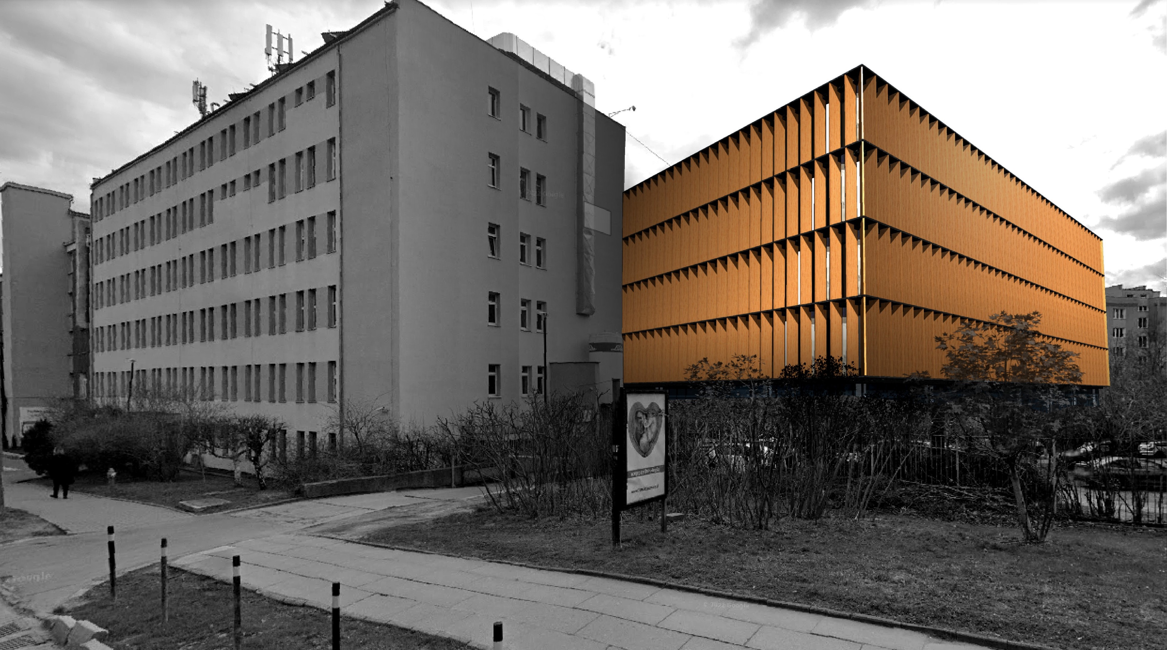 nowy budynek Szpitala im. Mikołaja Kopernika, Gdańsk, wizualizacja