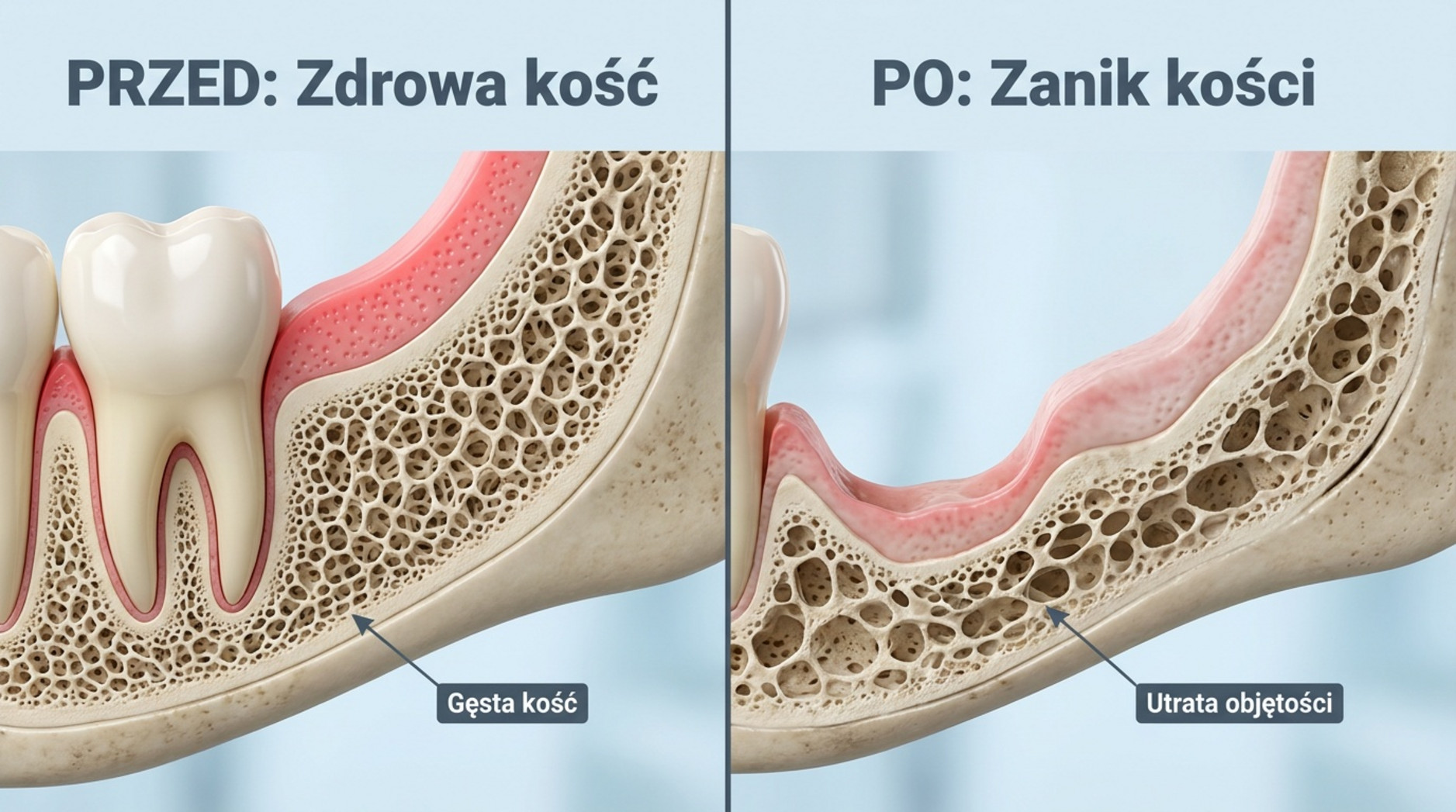 zanik kości, grafika