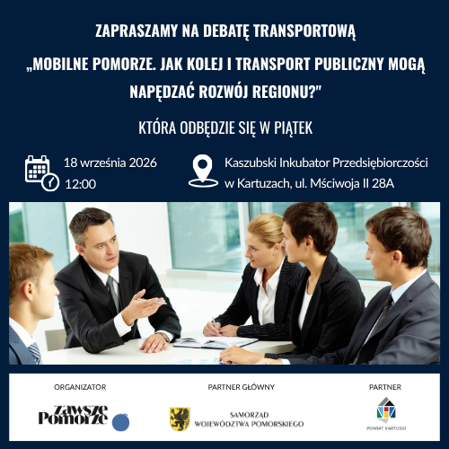 debata transportowa „Zawsze Pomorze”, Kartuzy 2026