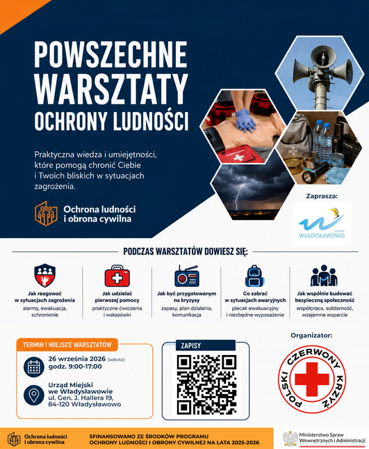 Powszechne Warsztaty Ochrony Ludności, Władysławowo, plakat