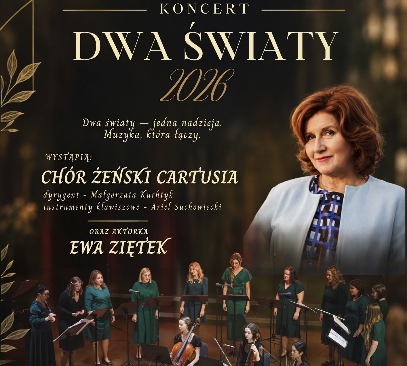 „Dwa Światy”, koncert, Kartuzy 2026, plakat