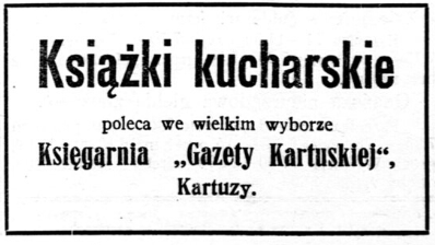 książki kucharskie, Kartuzy