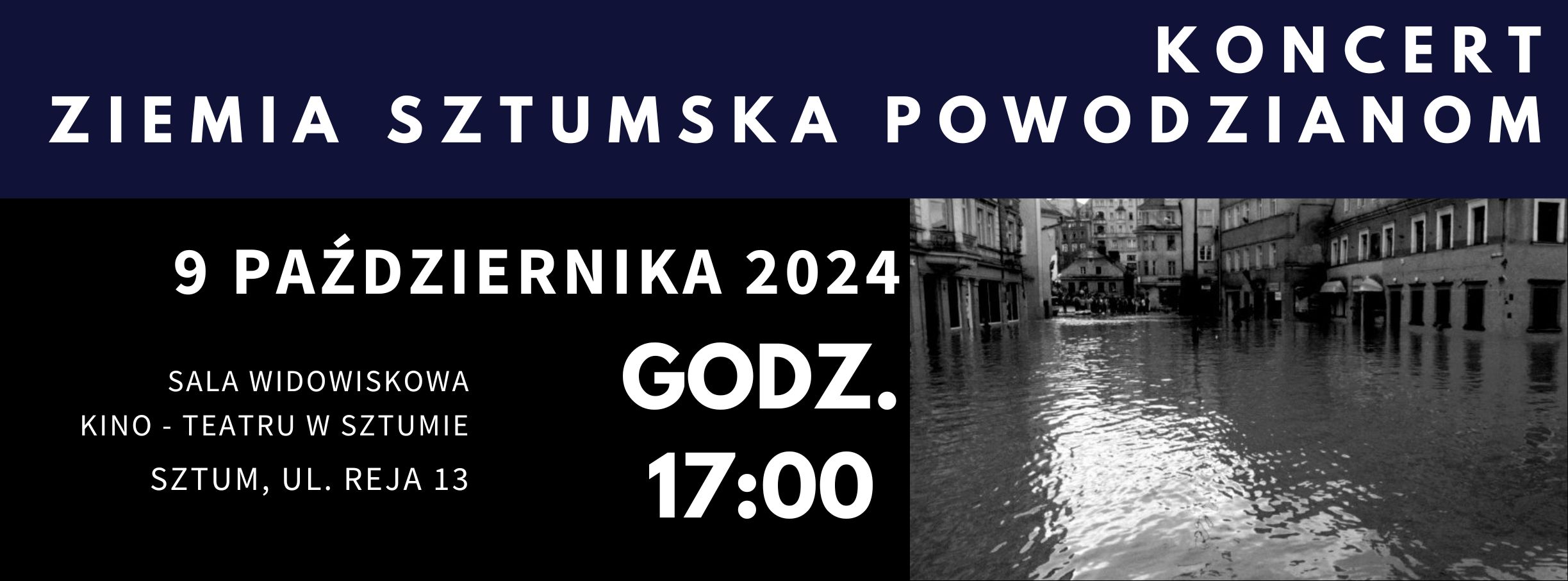 „Ziemia Sztumska powodzianom”, plakat