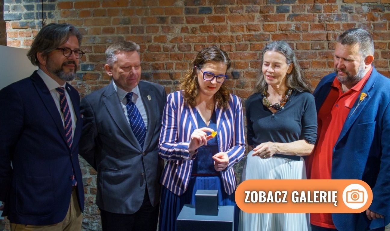 bursztyn z Gdańska poleci w kosmos, konferencja prasowa