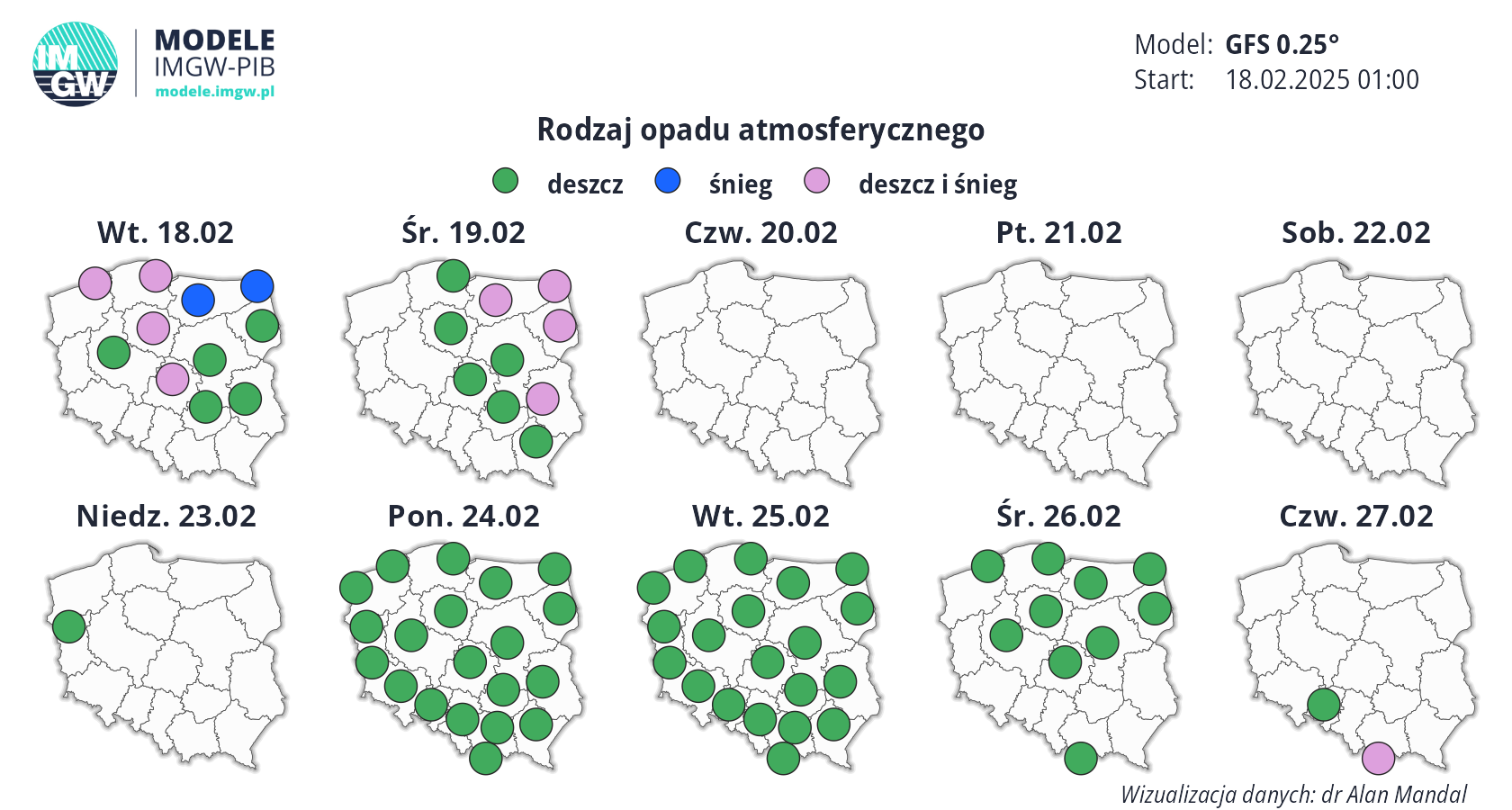 rodzaje opadów, 18-27.02.