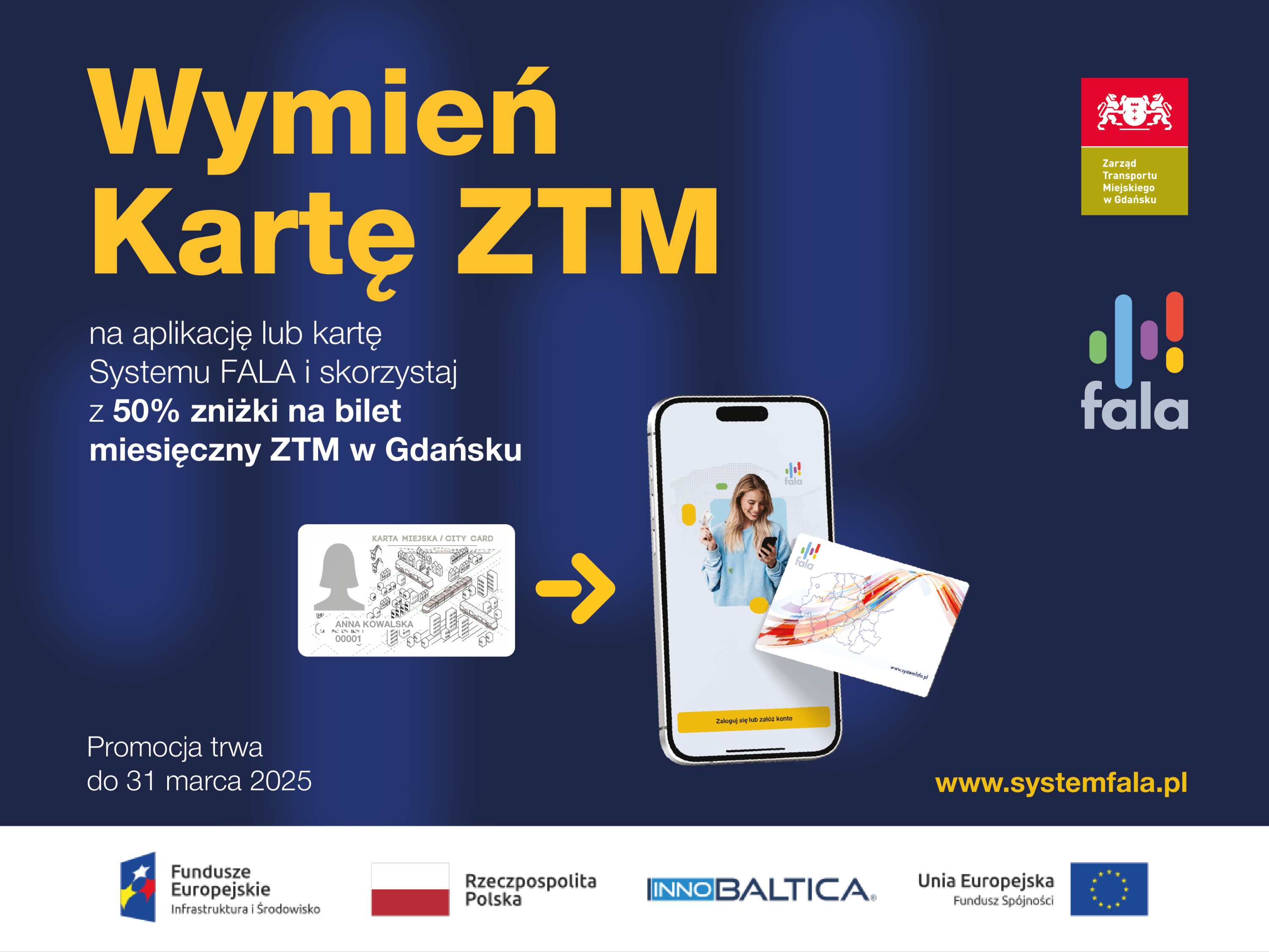 wymiana kart ZTM, Fala