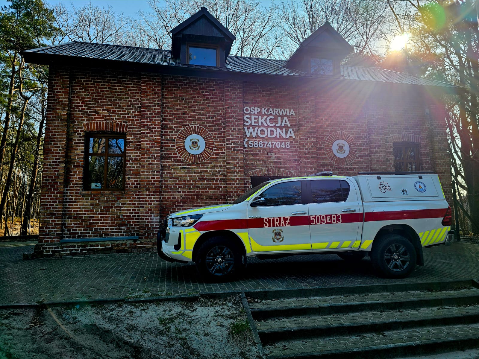 nowy pojazd do poruszania się w warunkach terenowych, OSP Karwia