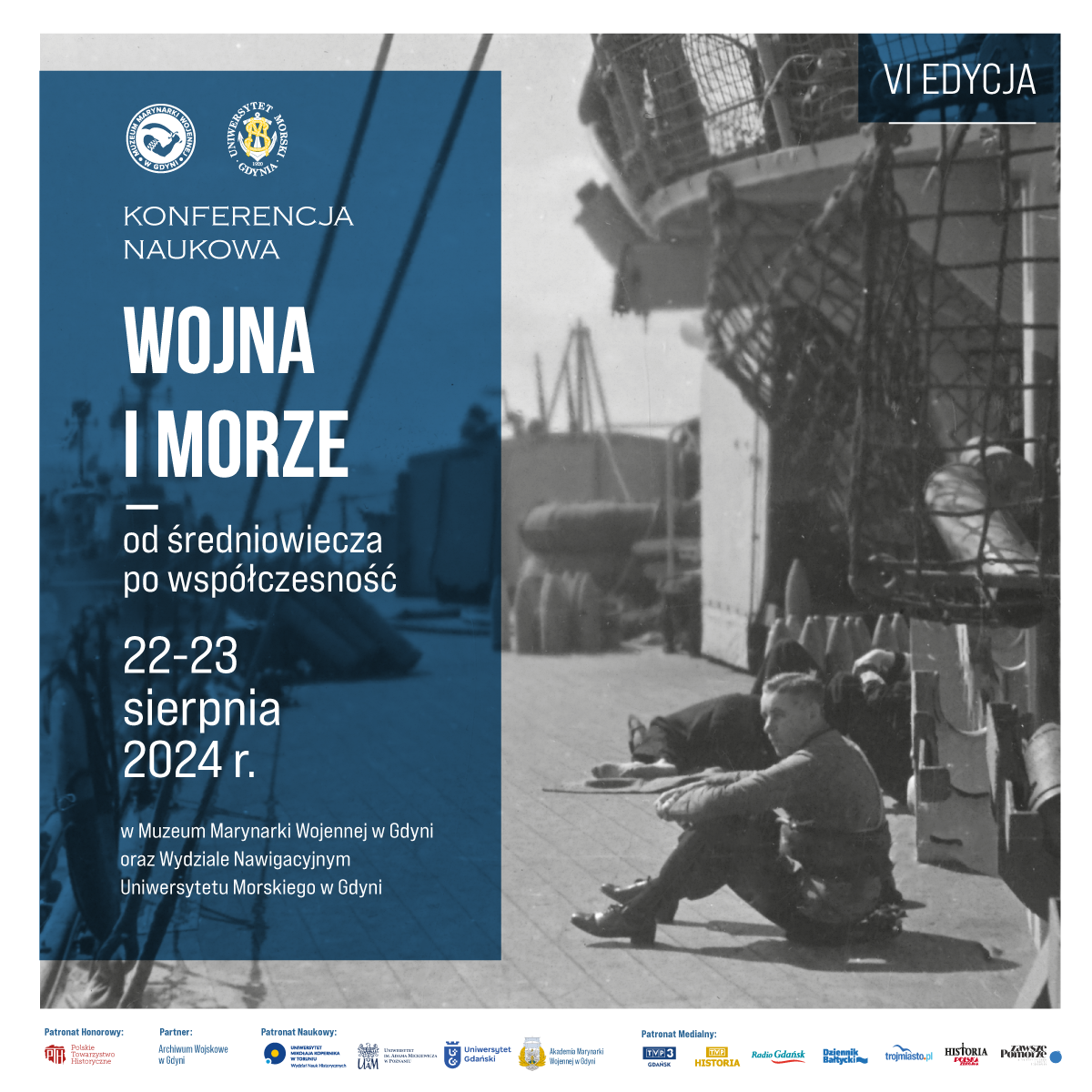  „Wojna i morze. Od średniowiecza po współczesność”, konferencja, plakat