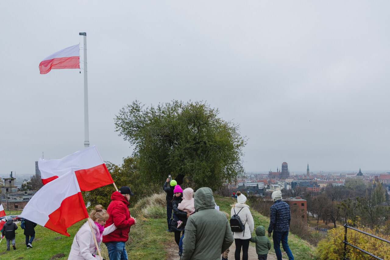 uroczyste podniesienie flagi na Górze Gradowej, Gdańsk 2024