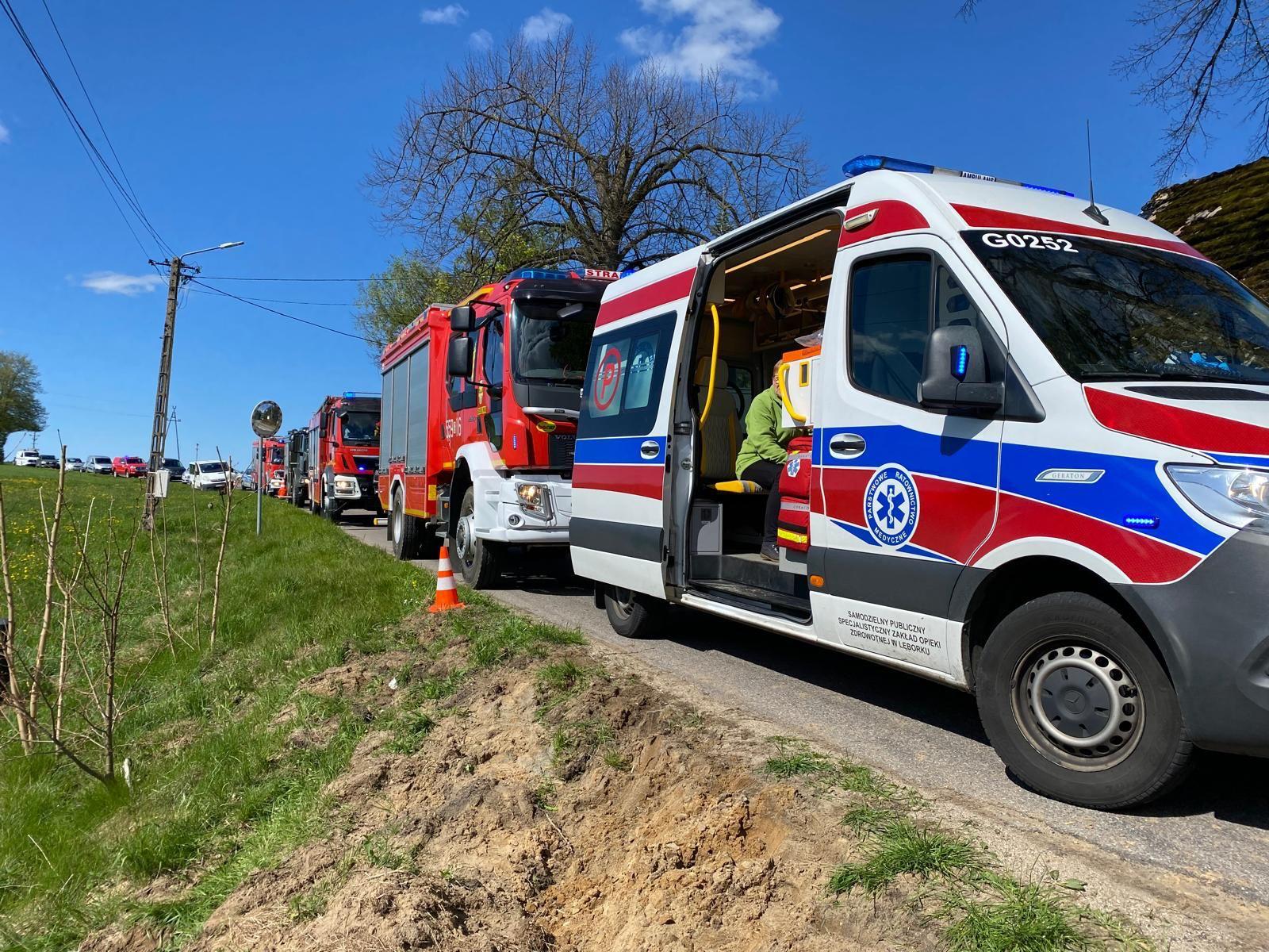 wypadek w Niepoczołowicach, szesć osób rannych