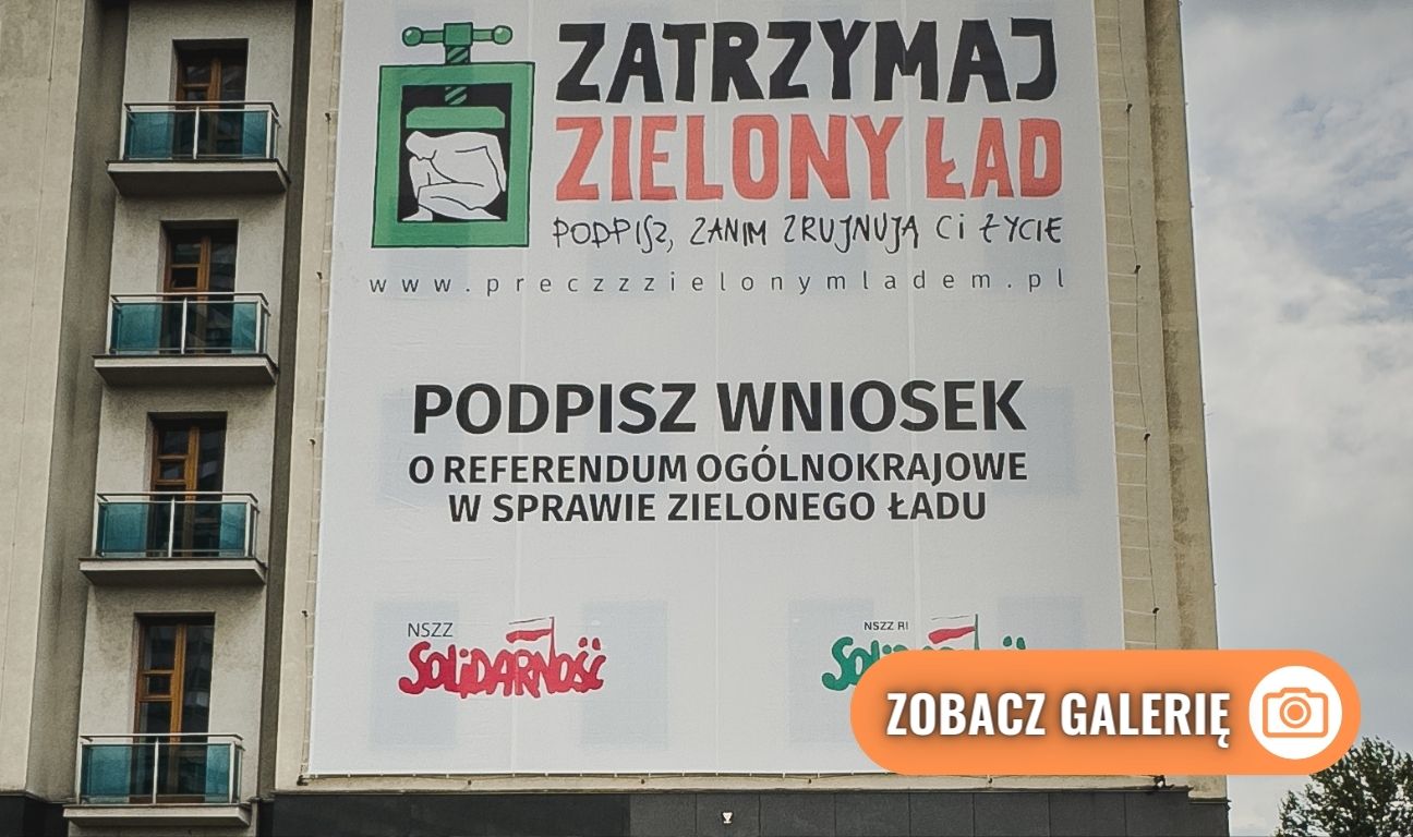 baner Zielony Ład, KK NSZZ „Solidarność”, Gdańsk 2024