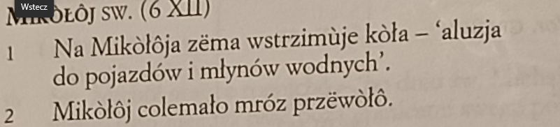 Święty Mikołaj, przysłowia