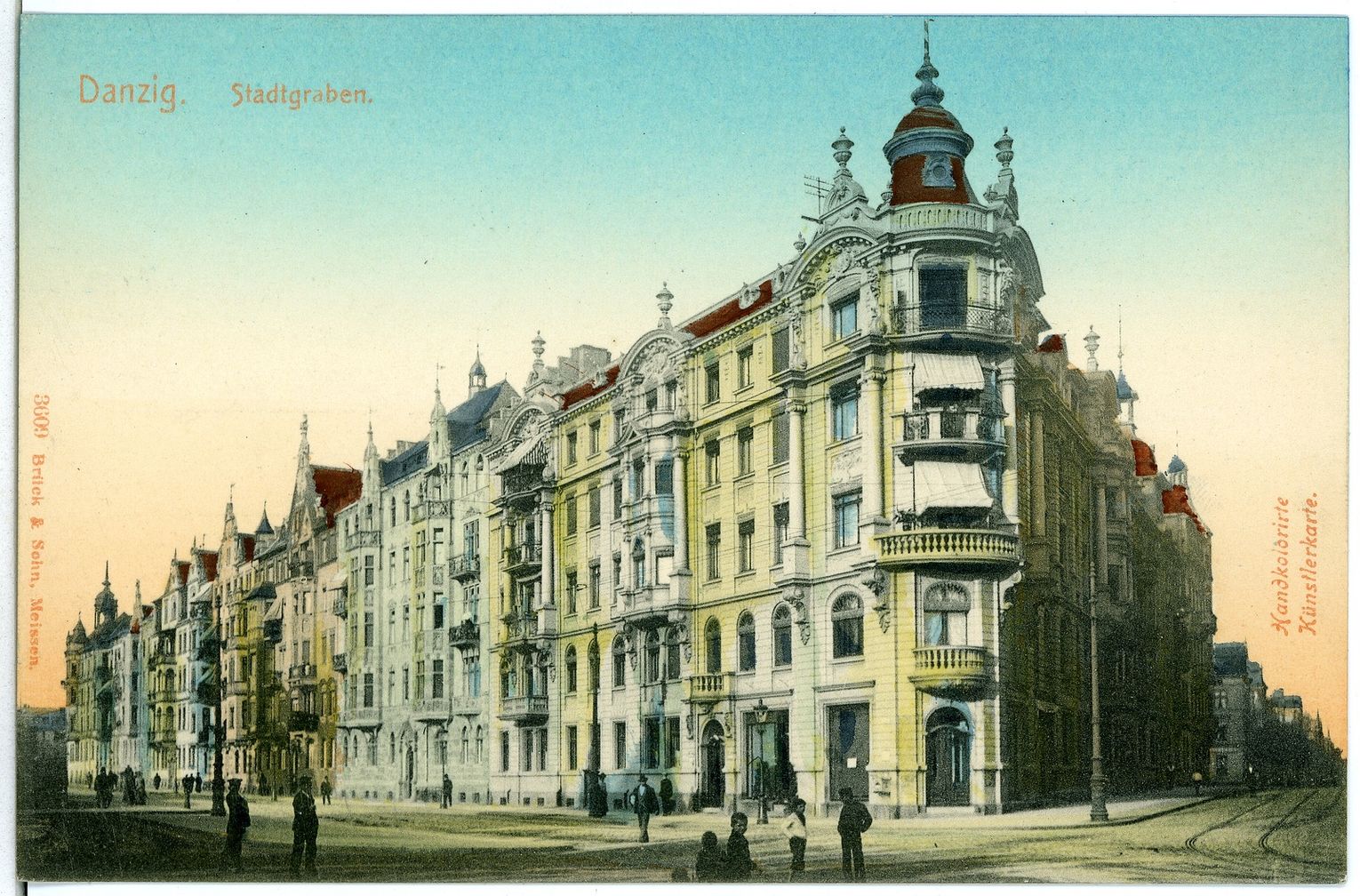 Gdańsk, Podwale Grodzkie, 1910 r.