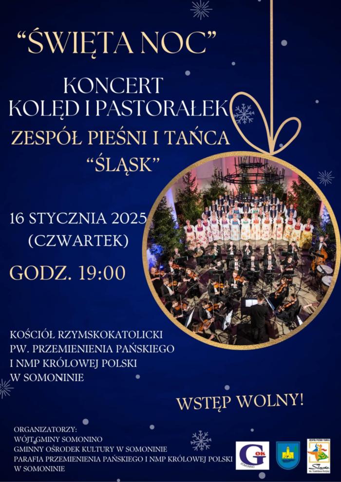 koncert kolęd i pastorałek „Święta Noc”, Zespół Pieśni i Tańca „Śląsk”, Somonino